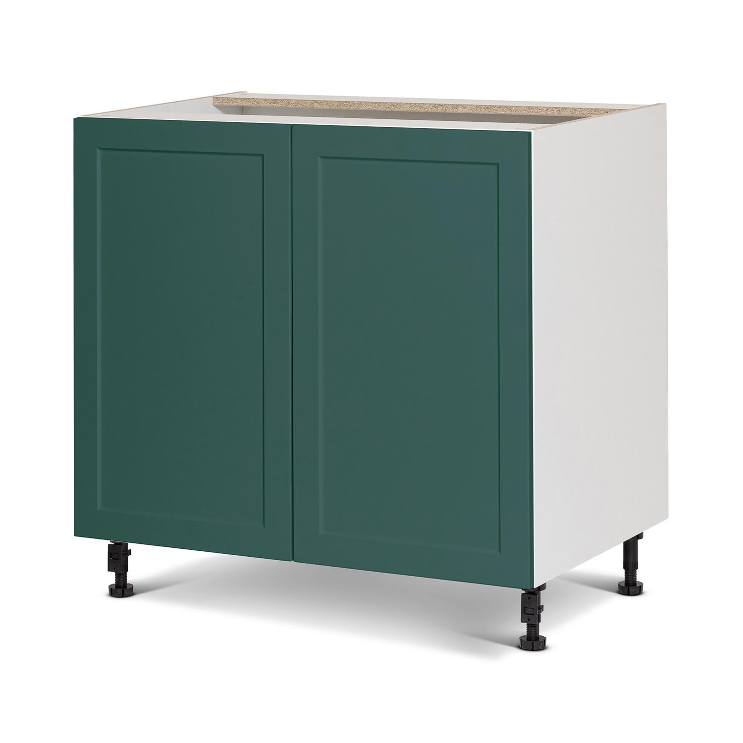 Armoire 2 Portes 36 Shaker pour Évier Vert Foncé