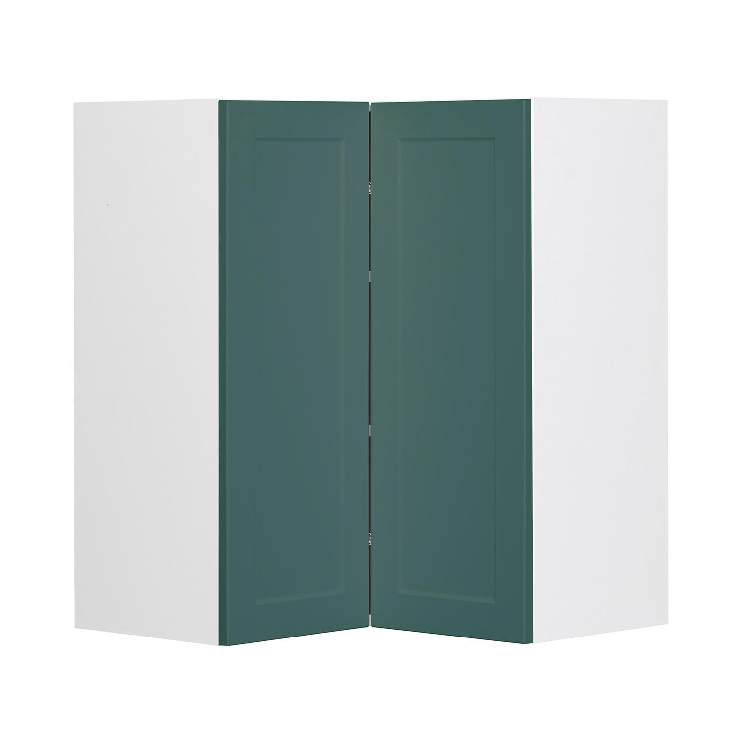 Armoire d’Angle Murale 24x24 Shaker Vert Foncé Luminia