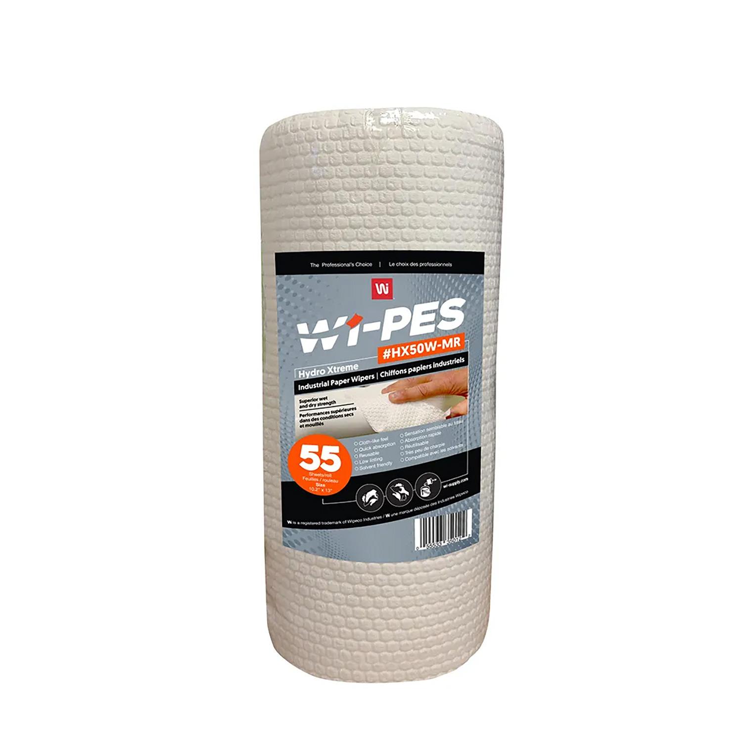 Lingettes Industrielles WipeCo – Rouleau de 55 Feuilles