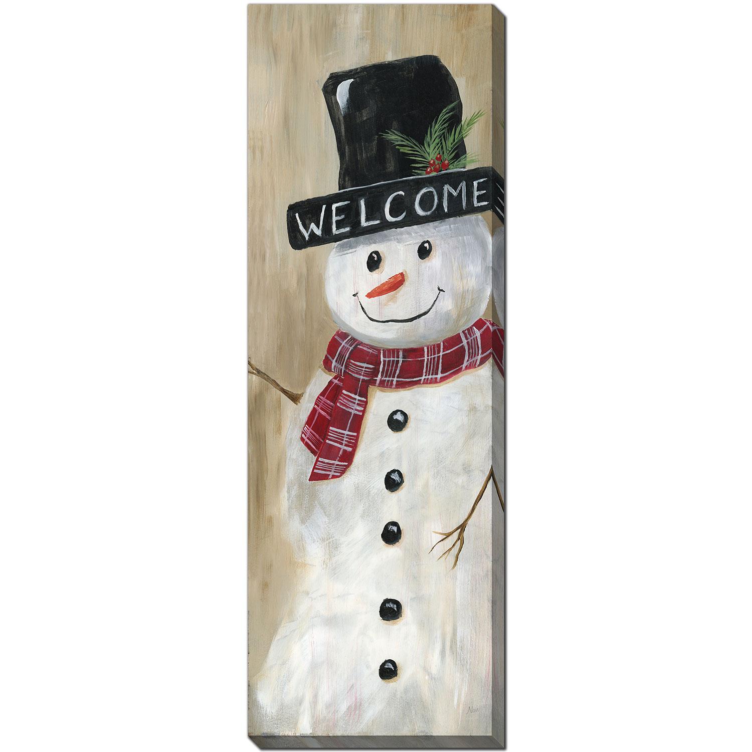 Bonhomme de neige de bienvenue 13"x37"