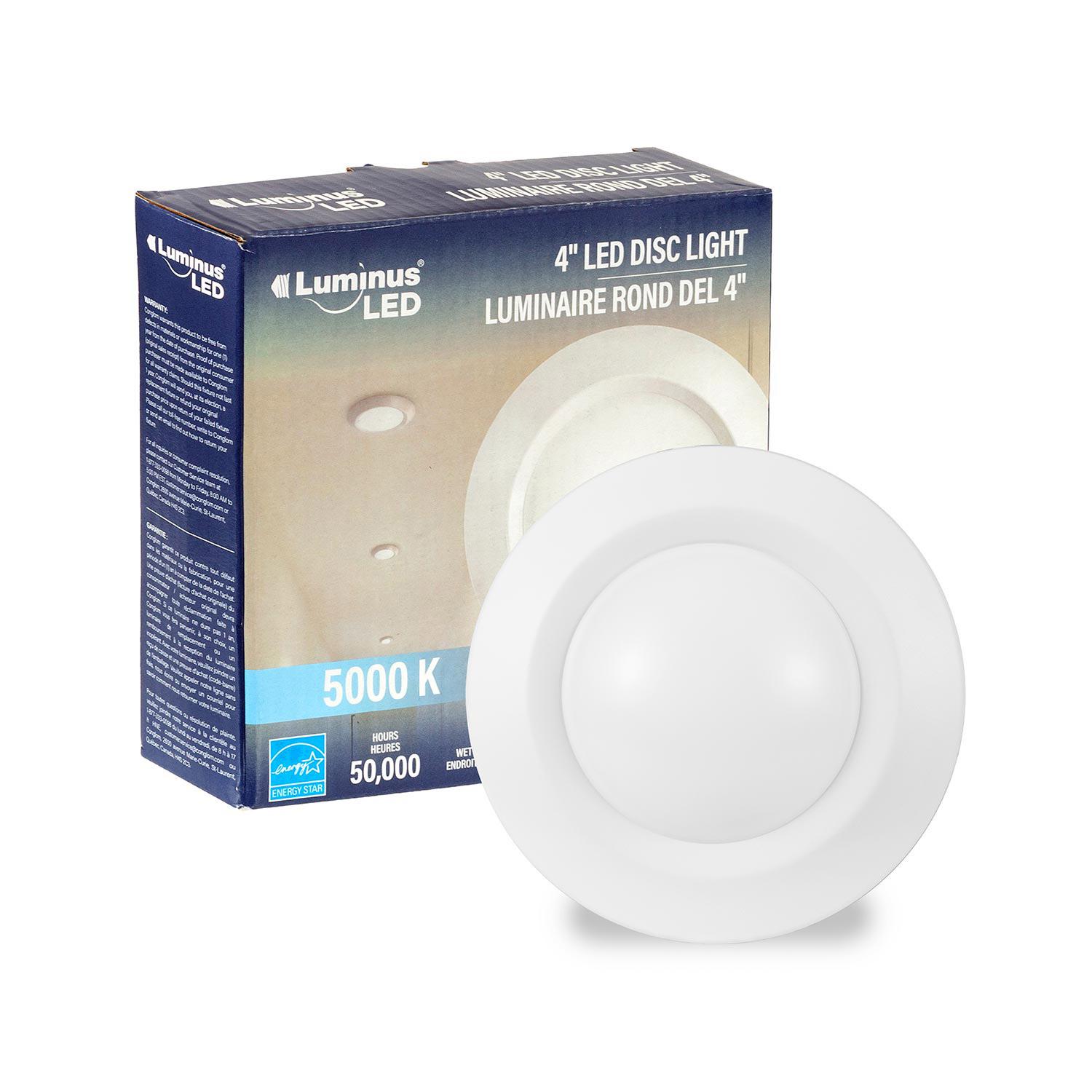 4" 5000K LED Disc Light