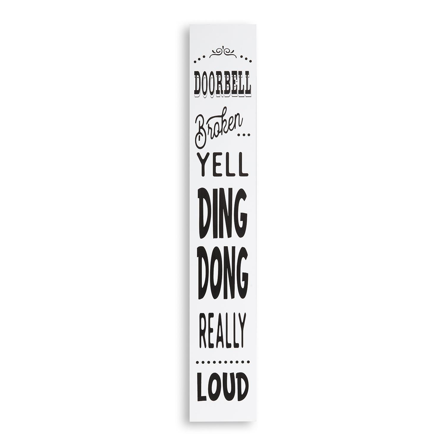 Tall Porch Sign Doorbell
