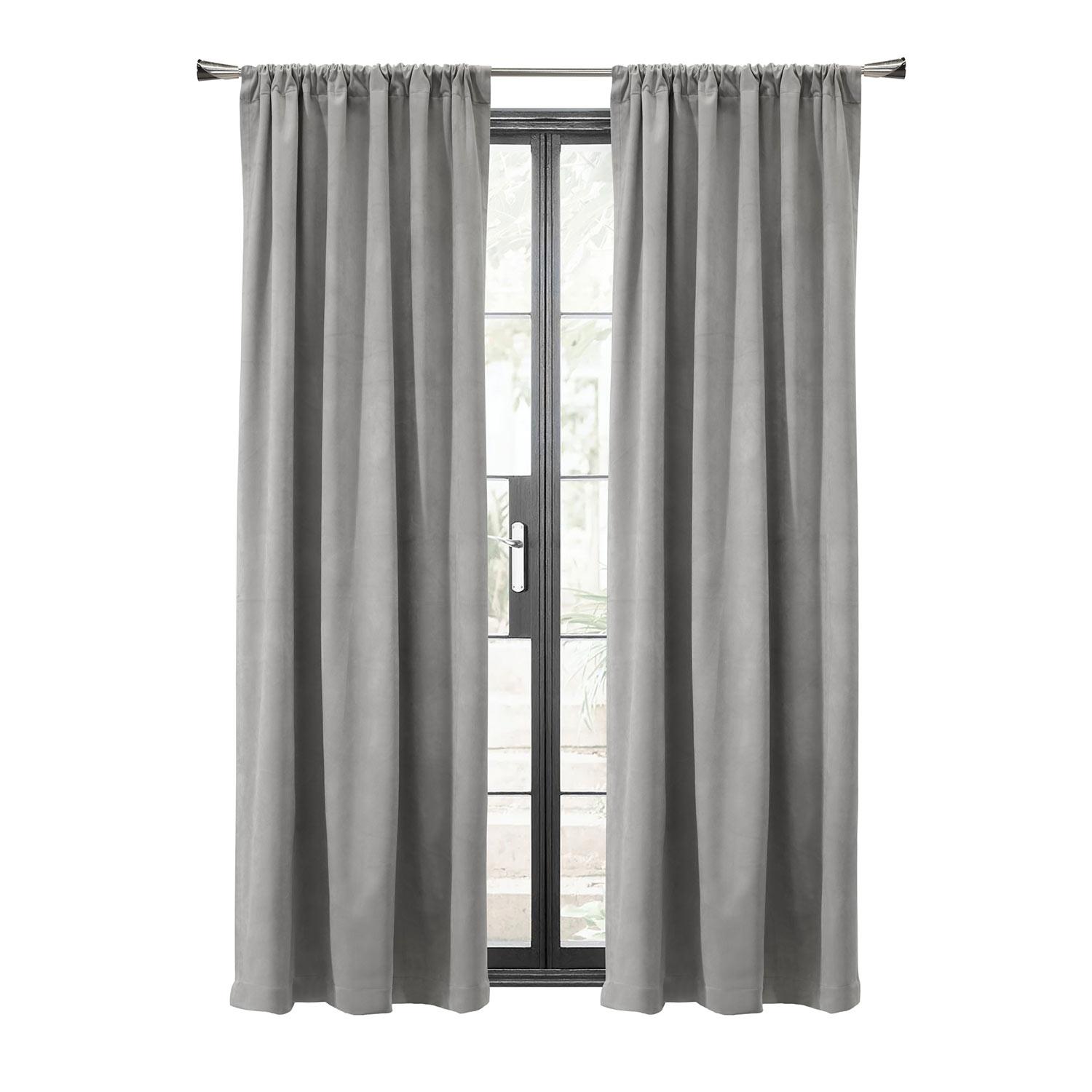 Rideau Double Tête Obscurcissant Seren 50x84 Argent