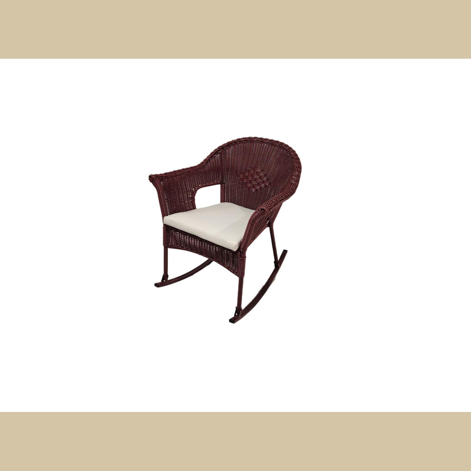 Algonquin Rocker With Cushion -Burgundy