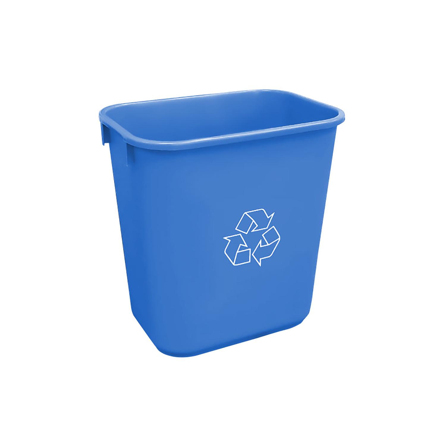 Blue Recycling 26 L Soft Wastebasket