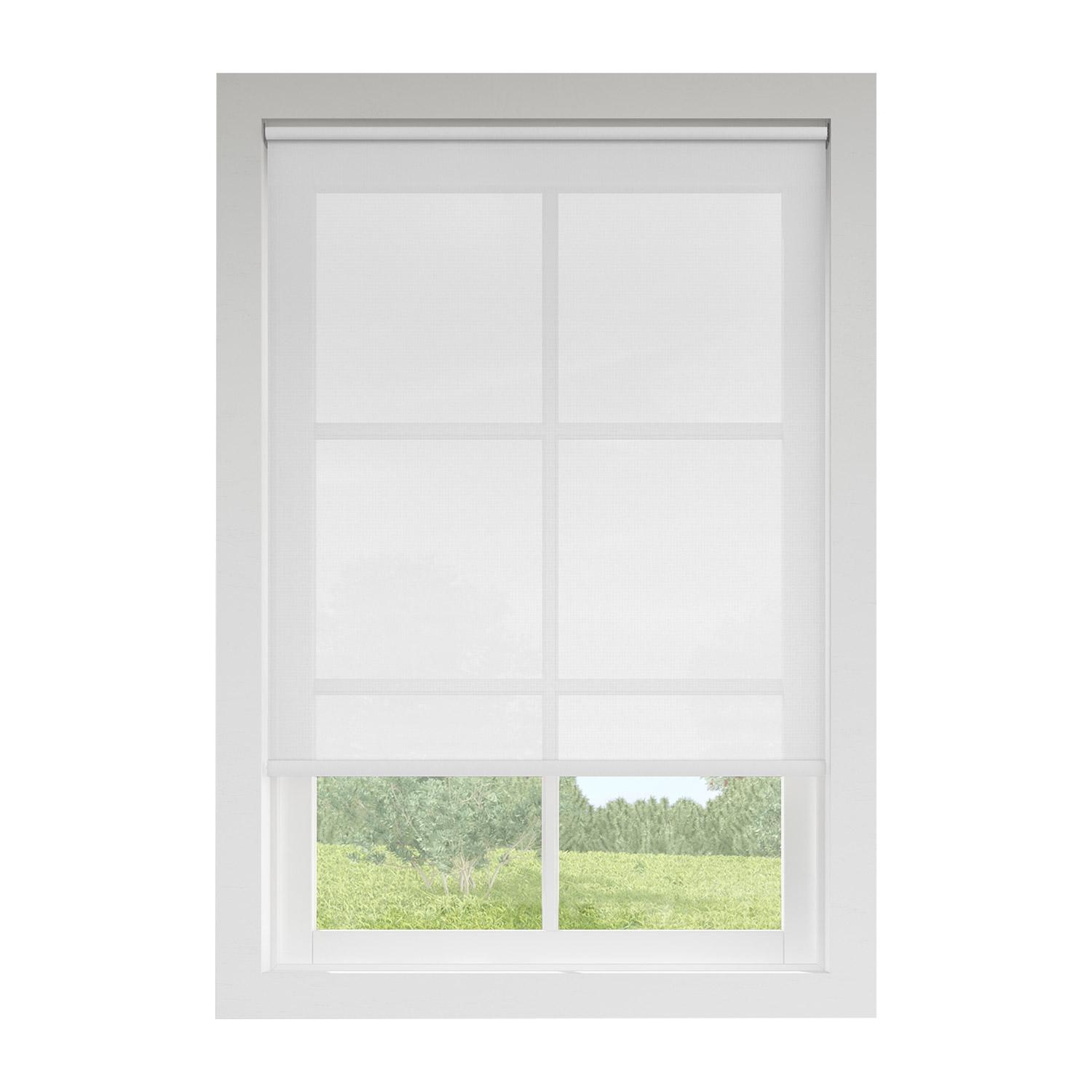 Solar Roller Shade 37"x72"- Chalk