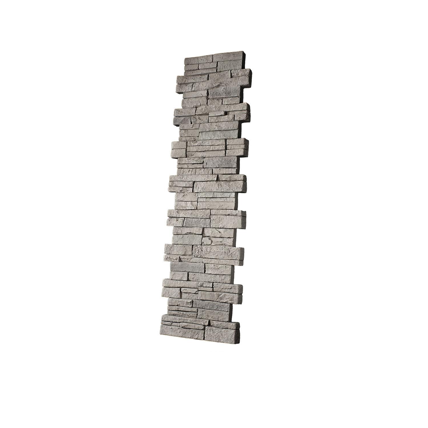 Panneau de Pilier en Pierre Empilée 11" ID x 48"