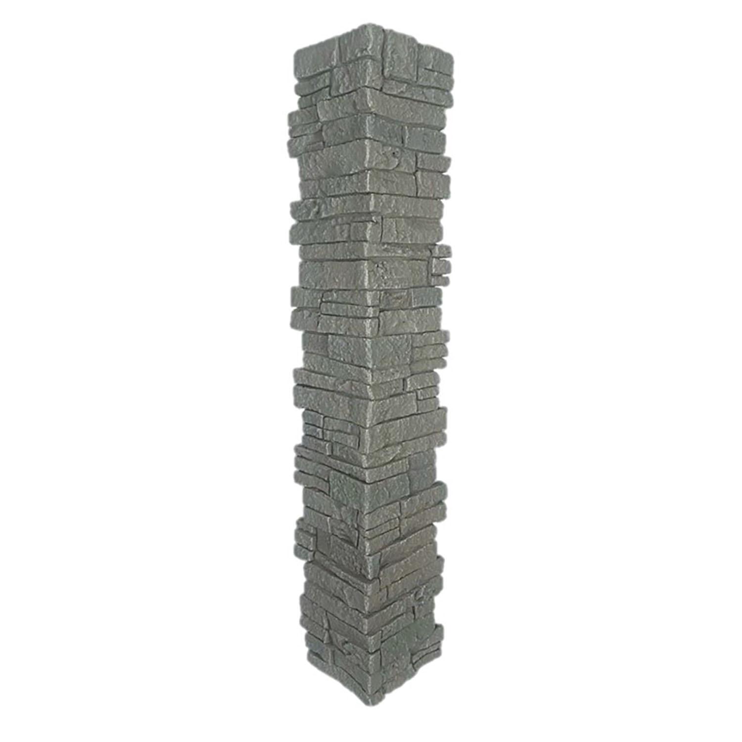 Ensemble de Couvre-Poteaux en Pierre Empilée 6" ID x 44"