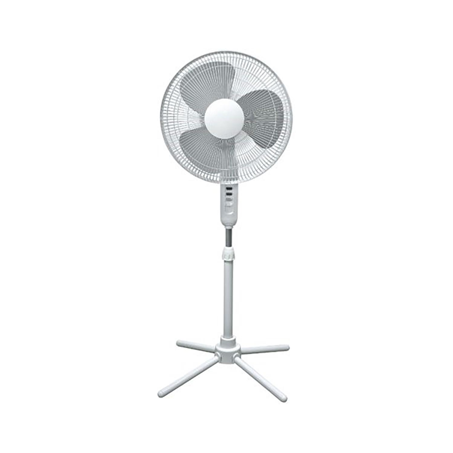 16" Oscillating Pedestal Fan White