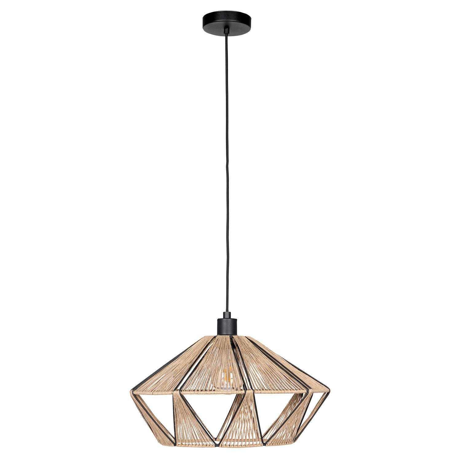 Adwickle 17.5" Black Dual Mount Pendant Light