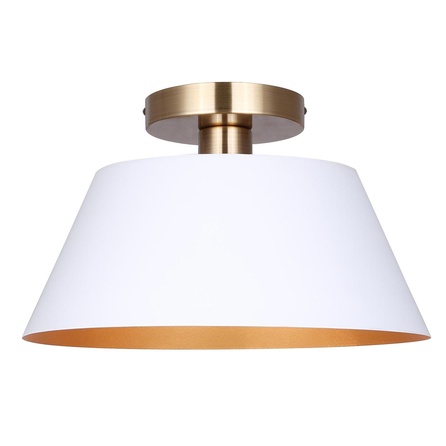 DAXTON Matte White/Gold Ceiling Light