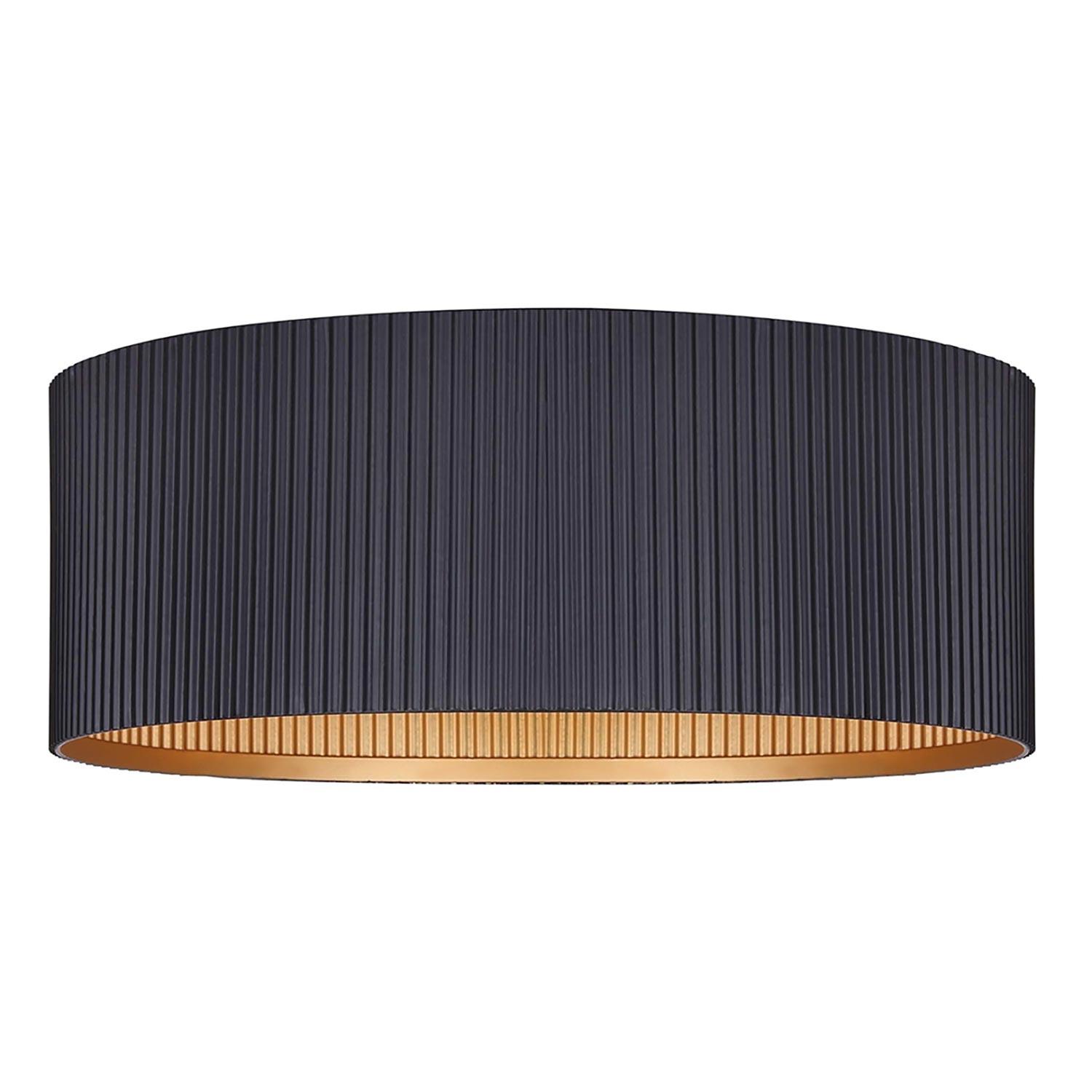 REXTON Matte Black Flush Mount Light