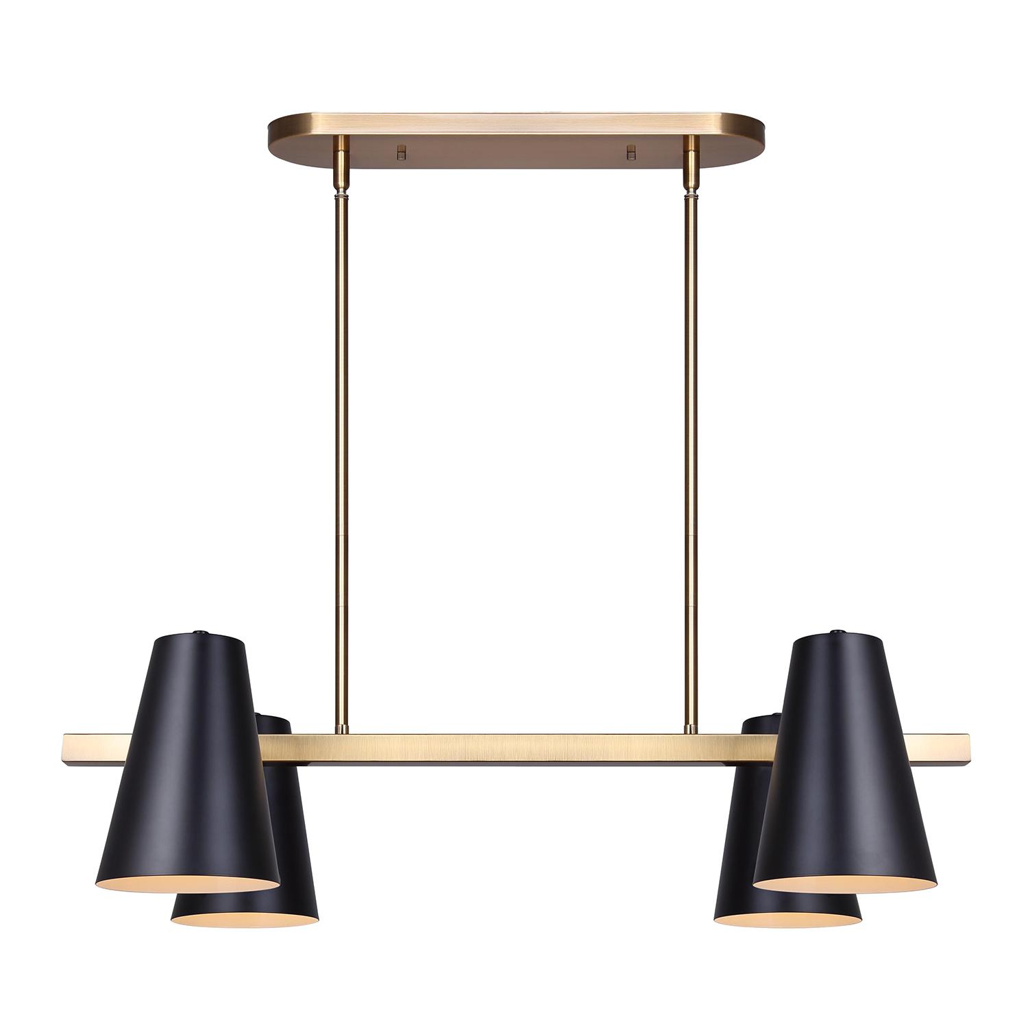 HARKEN Matte Black and Gold Pendant