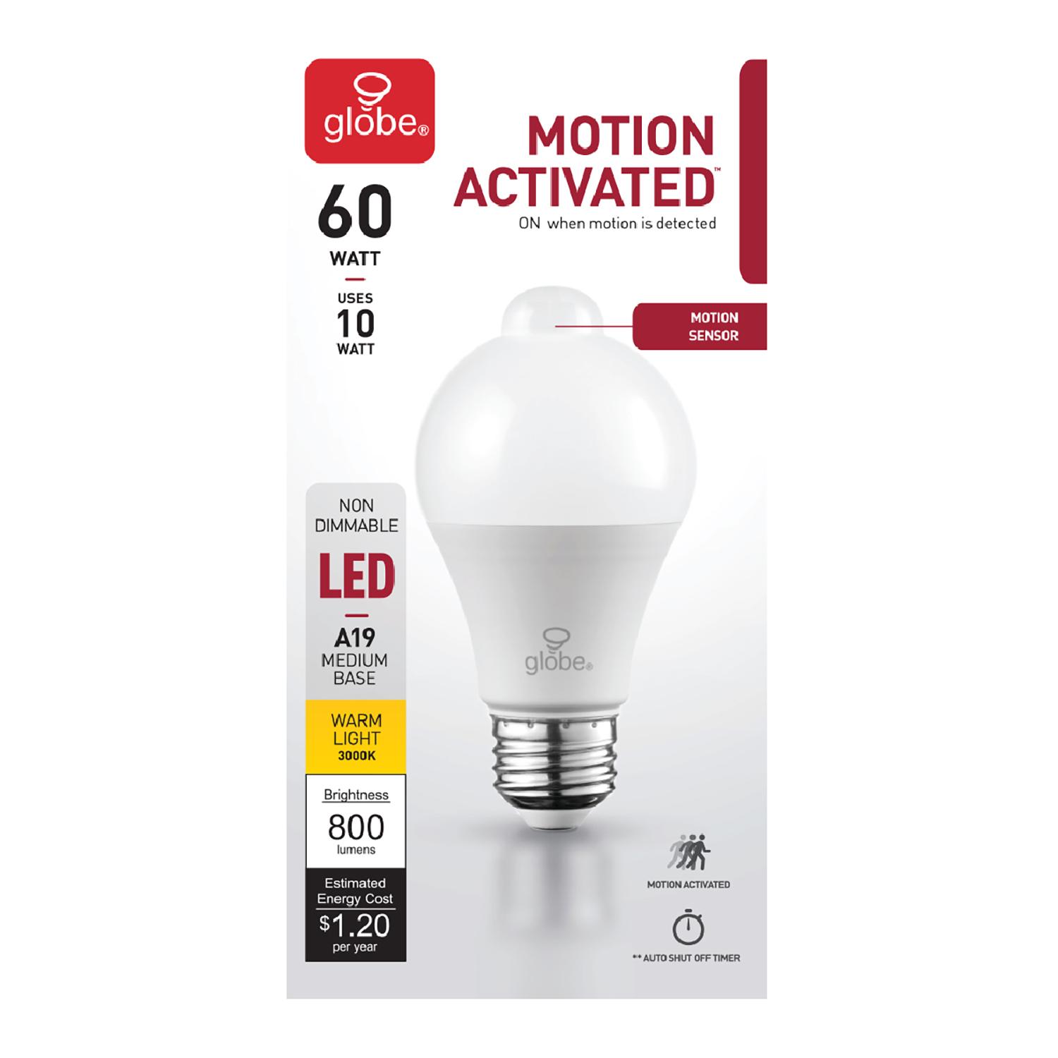 Ampoule LED A19 10W avec détecteur de mouvement