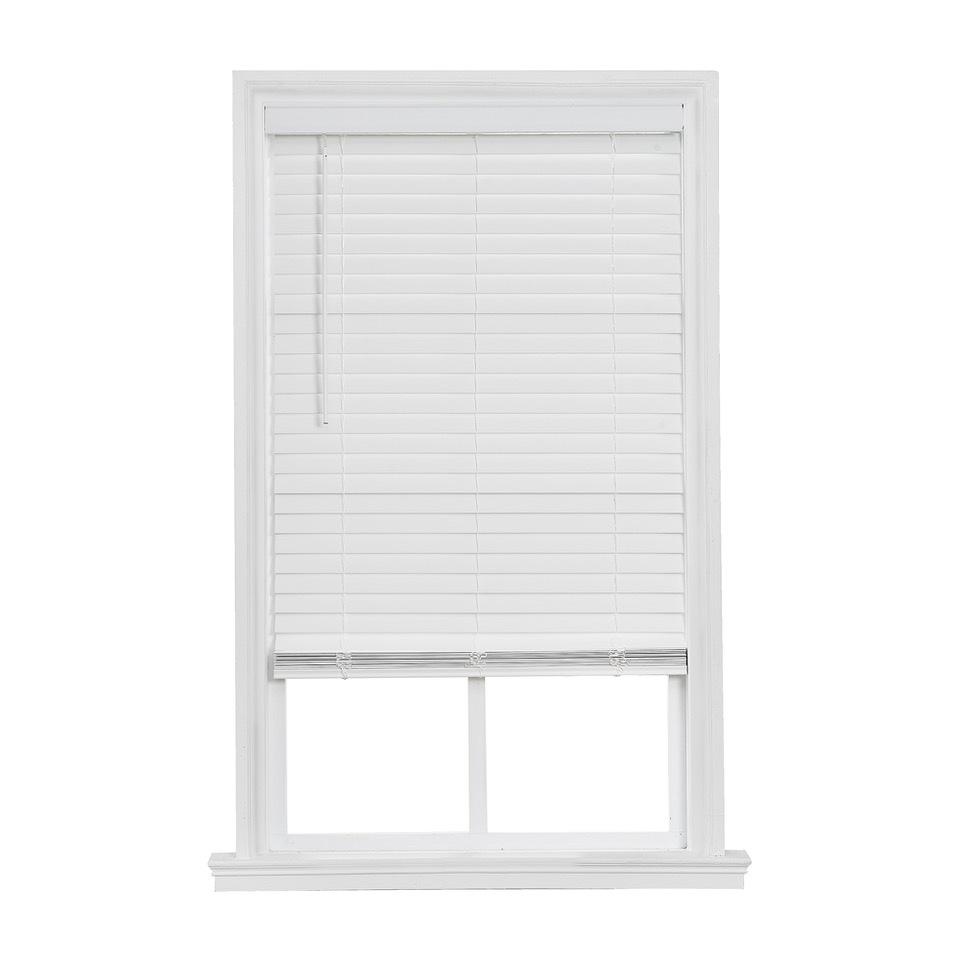 24" x 64" Faux Wood 2" White