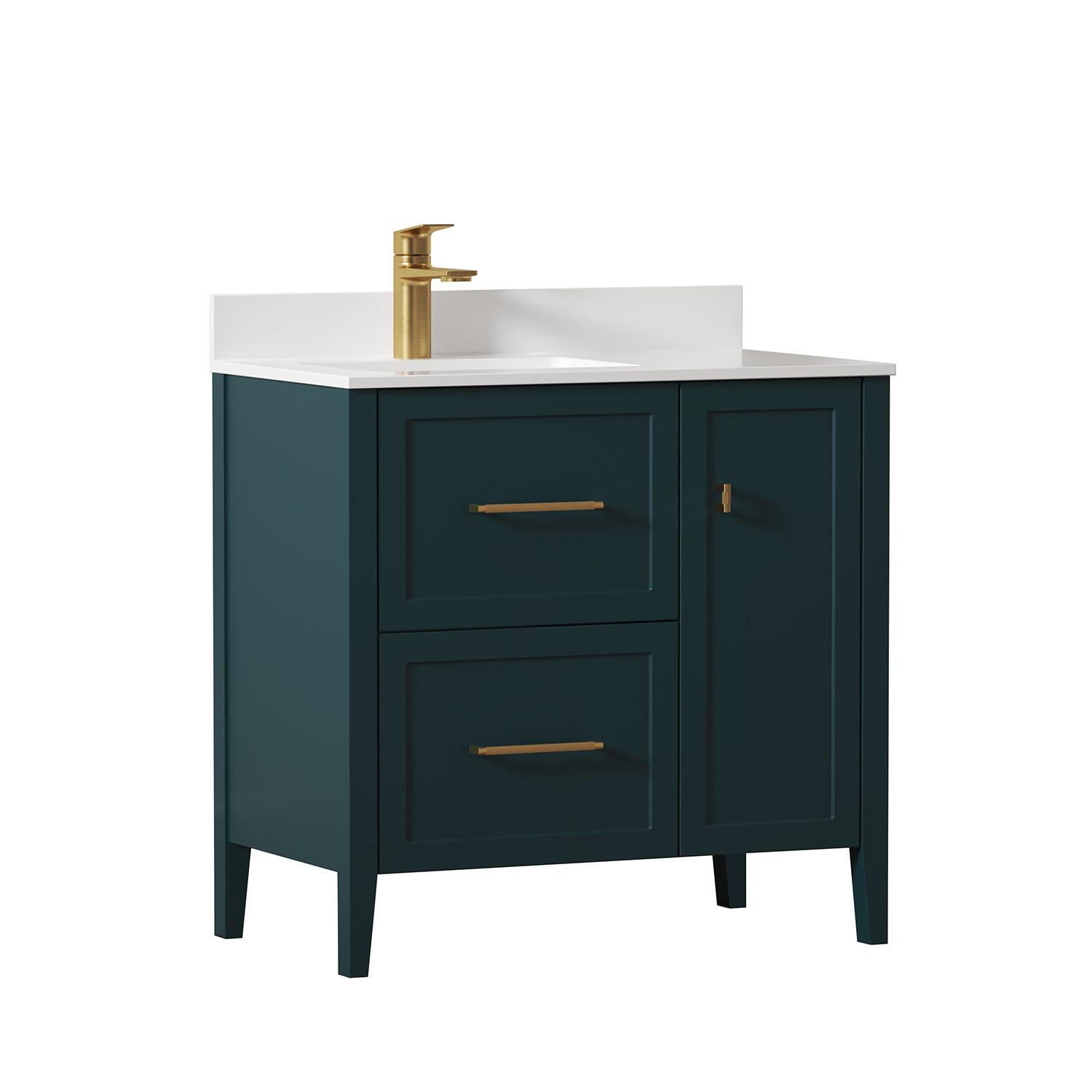 White Desk With Natural Legs And Storage