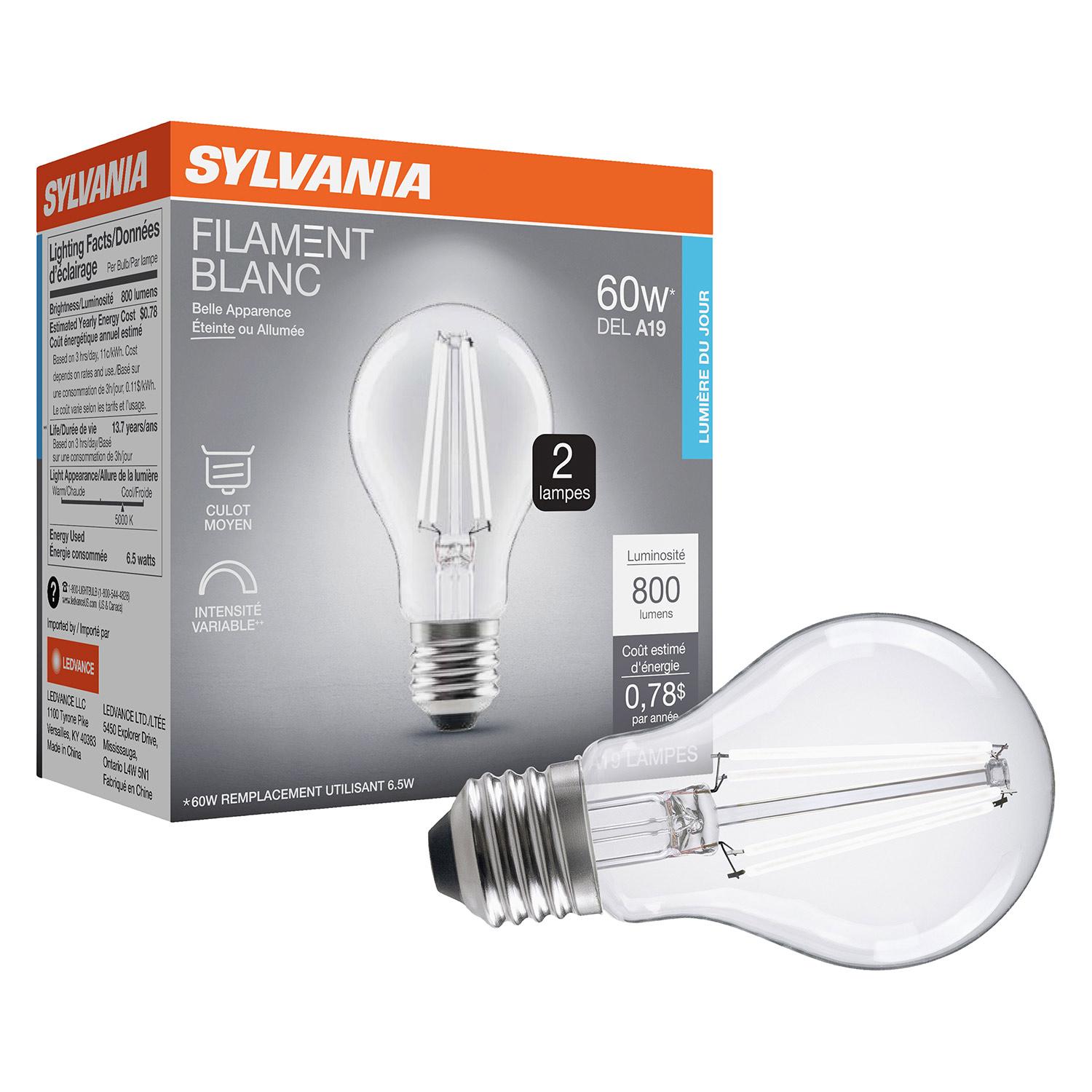 Ampoule LED G25 Filament Blanc Doux