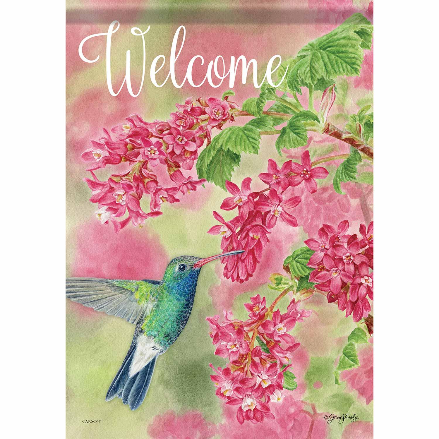 Summer Flag Pink Currant Hummingbirds