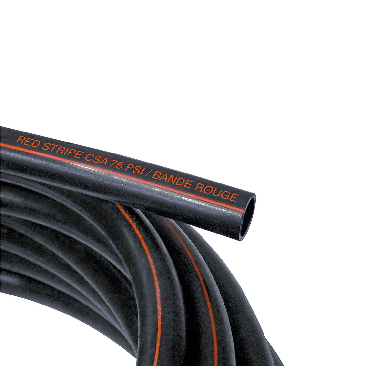 Pipe Poly 3/4" x 25' 75 PSI CSA Red Strip