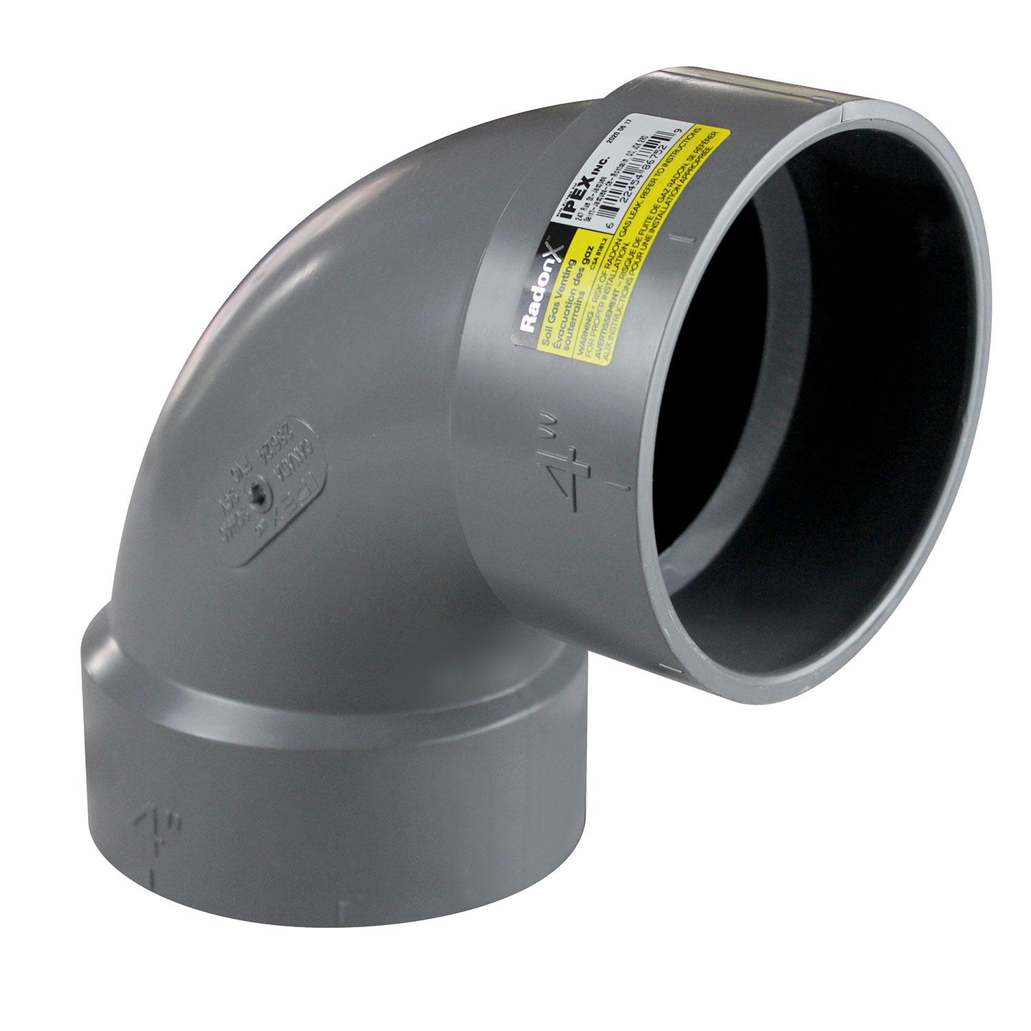 PVC SGV 90D Elbow - RadonX