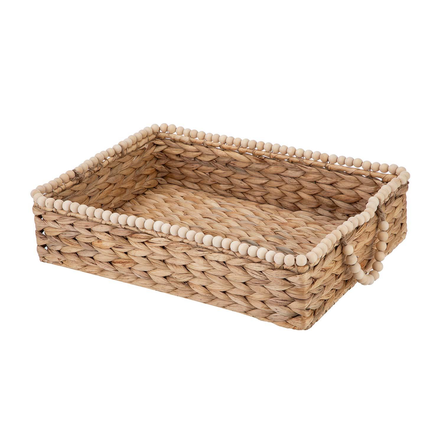 41cm X 29cm Tray Woven Basket With Handles