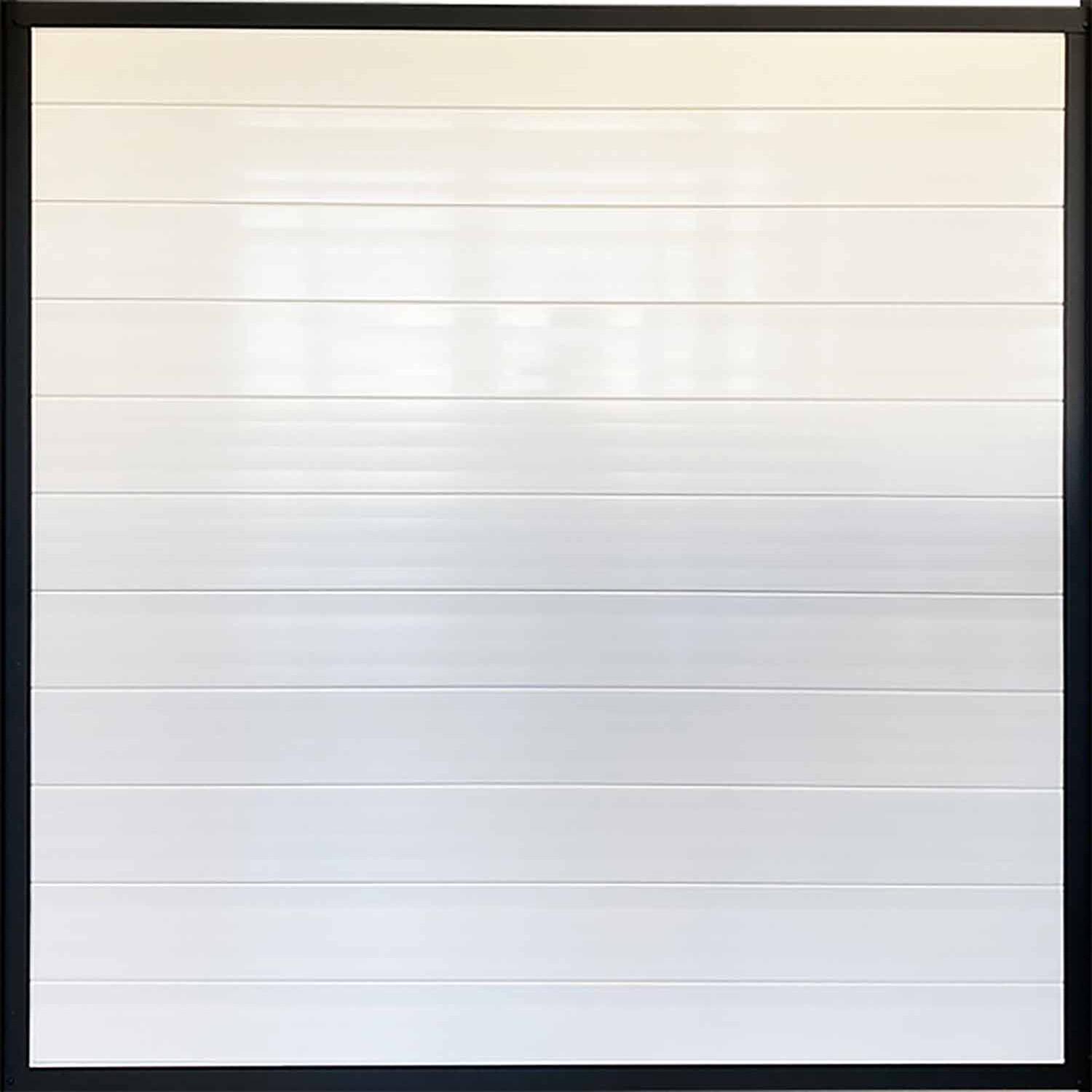 Portail Farmhouse 40’‘x6’ Blanc et Noir Aluminium
