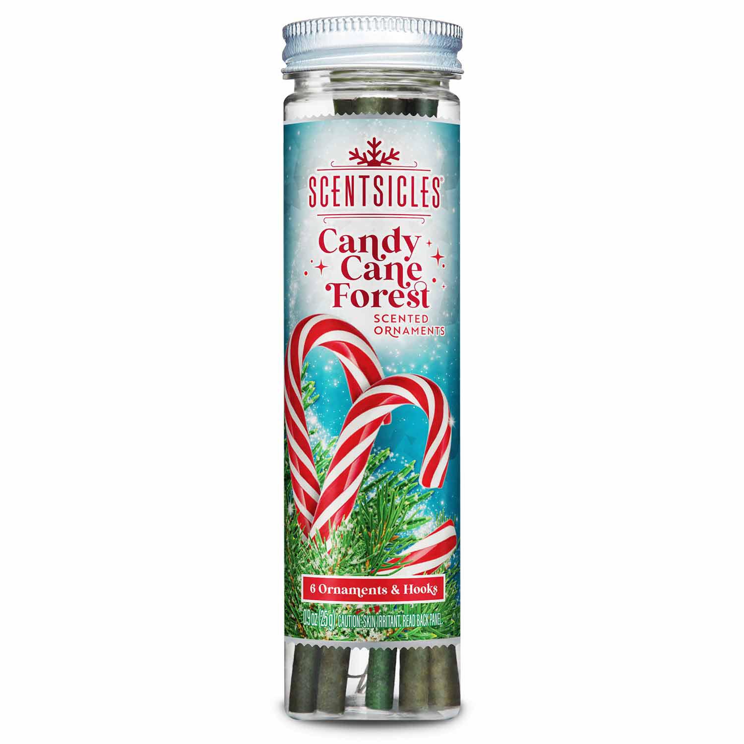 Scentsicles 6-Piece Candy Cane Forest Scented Ornament