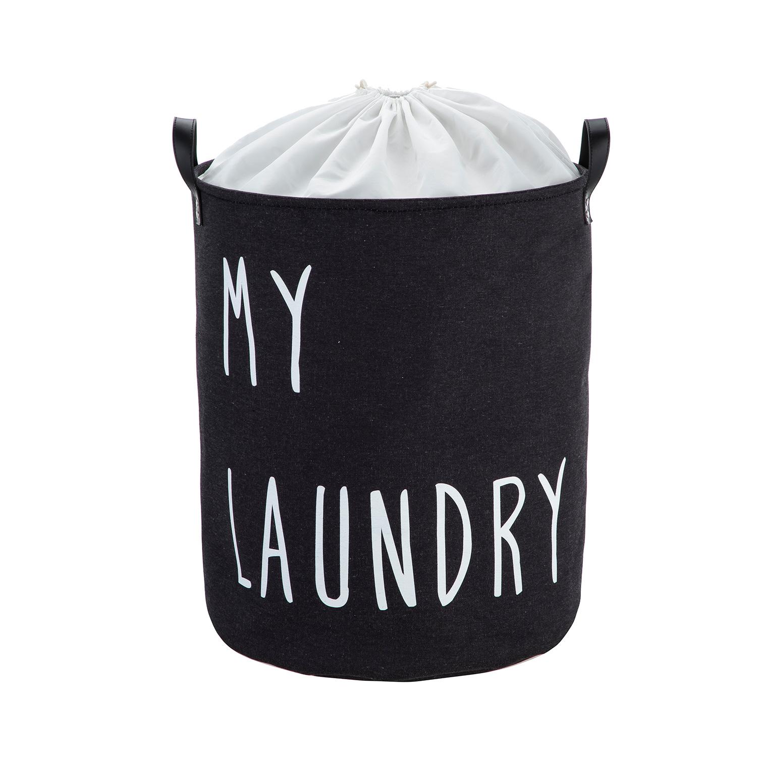 45.7cm Fabric Hamper With Words