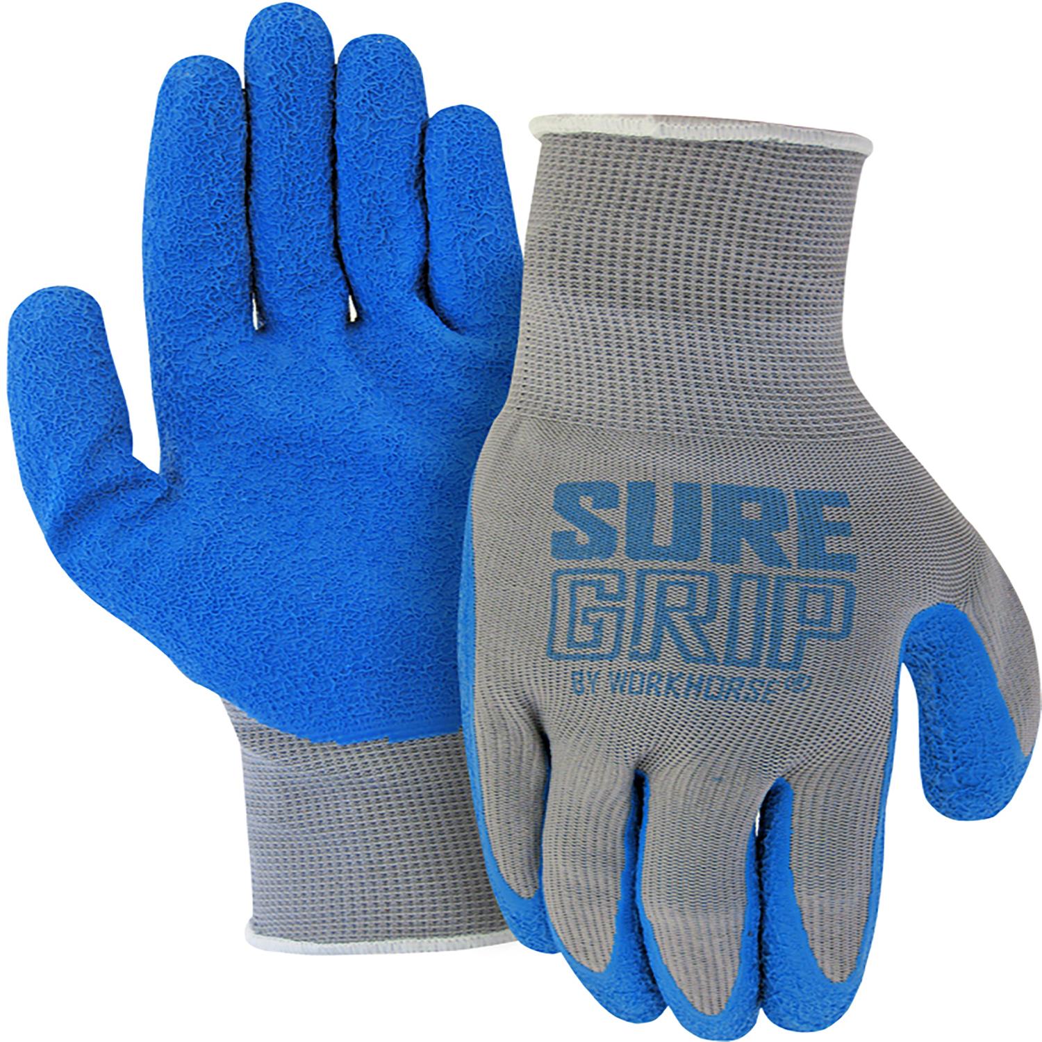 Gants tricotés en mélange coton-poly