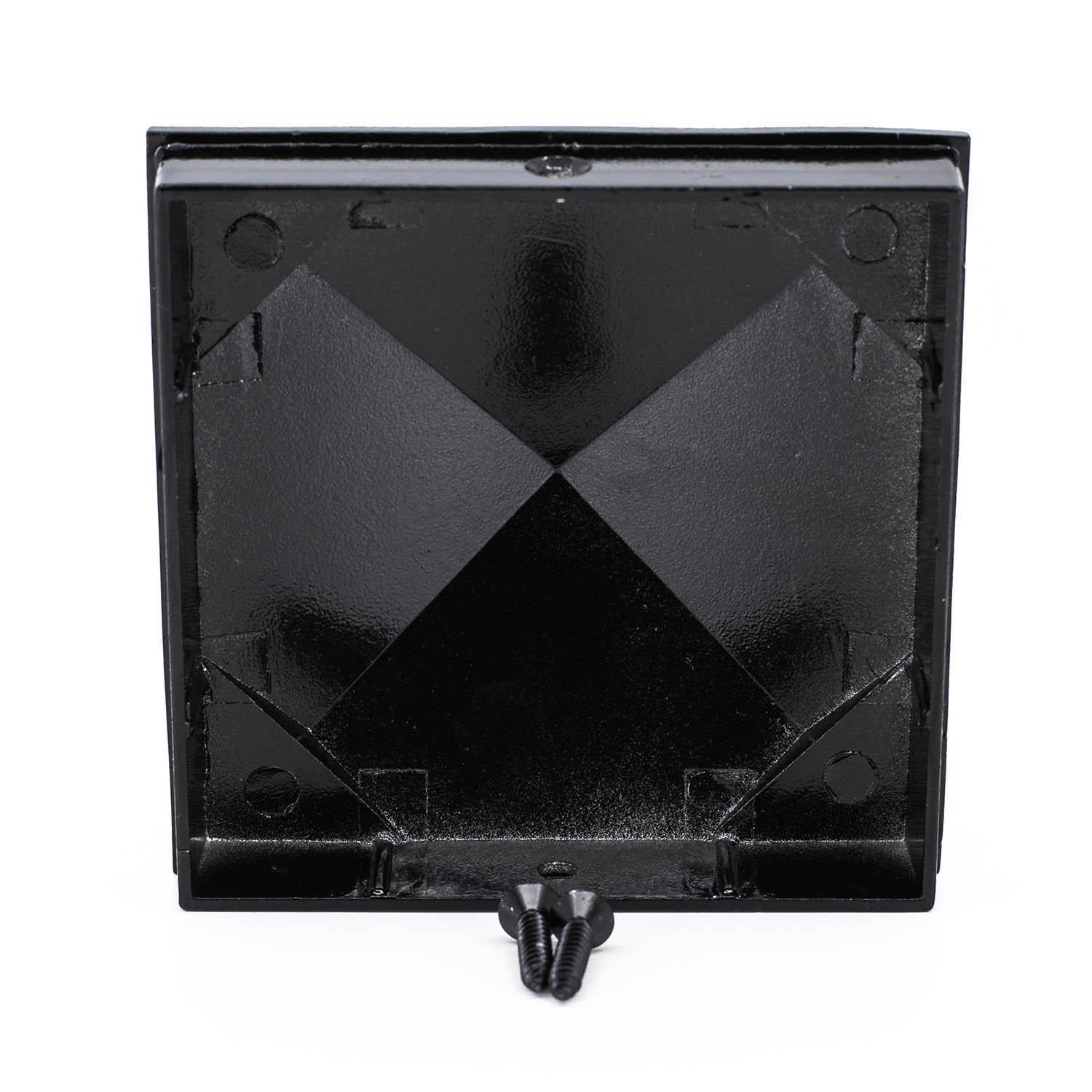 Capuchon de Poteau Aluminium 3.5" Noir