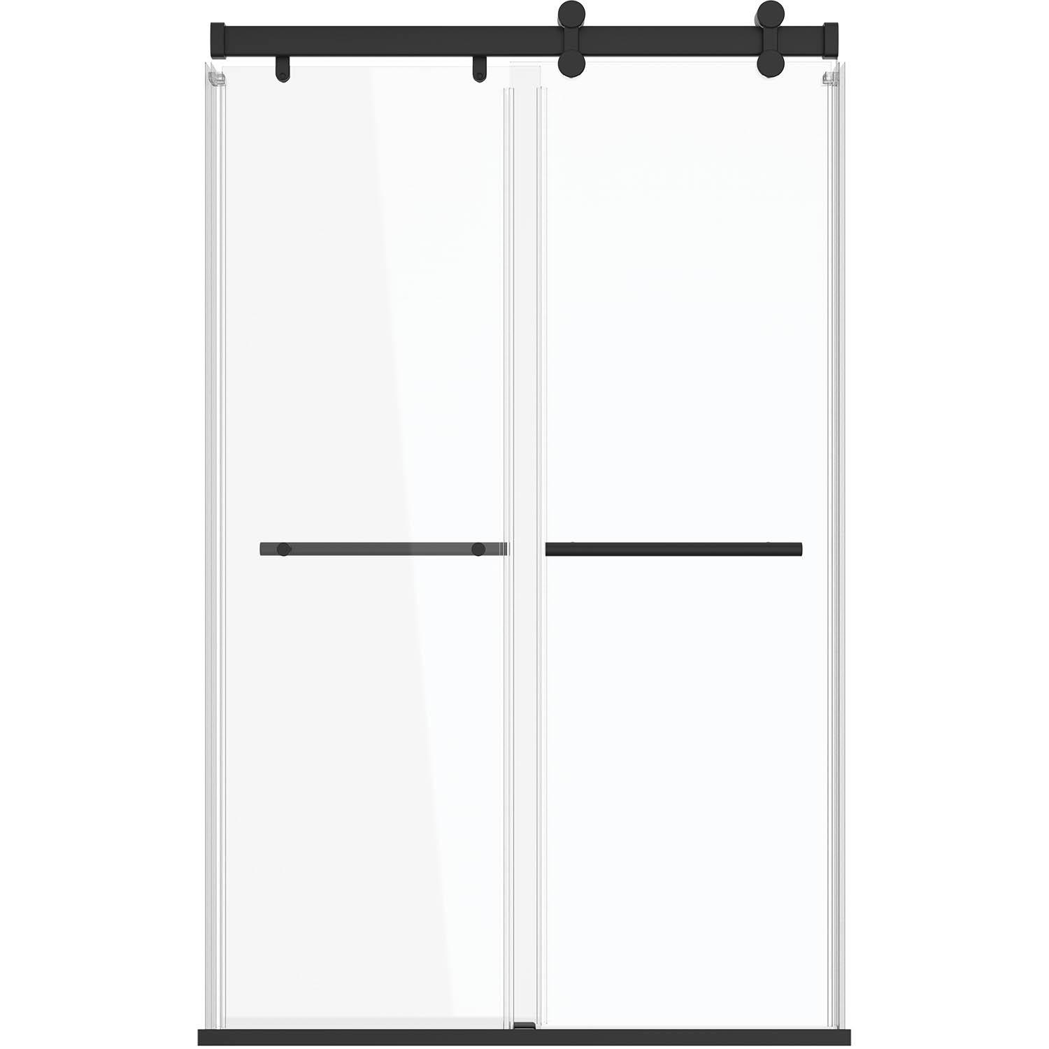 Porte de douche Exploria 41"44" Lx74.50" noir mat