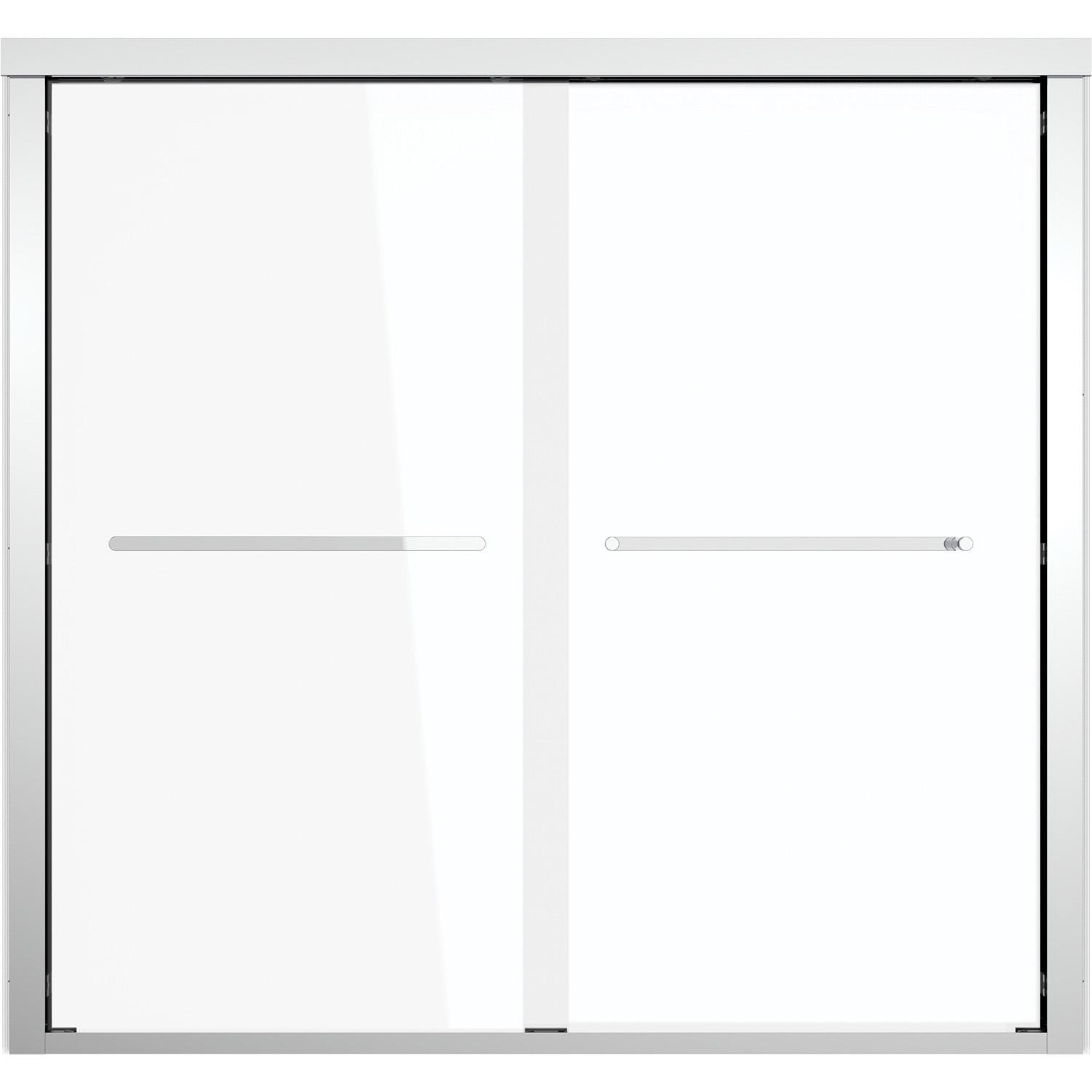 Porte de baignoire coulissante Maynor 56"-60" x 56" chrome