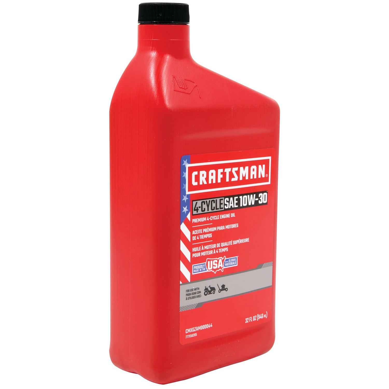 Craftsman SAR 10W-30 4-Cycle Oil: 946 Ml (32 Oz)