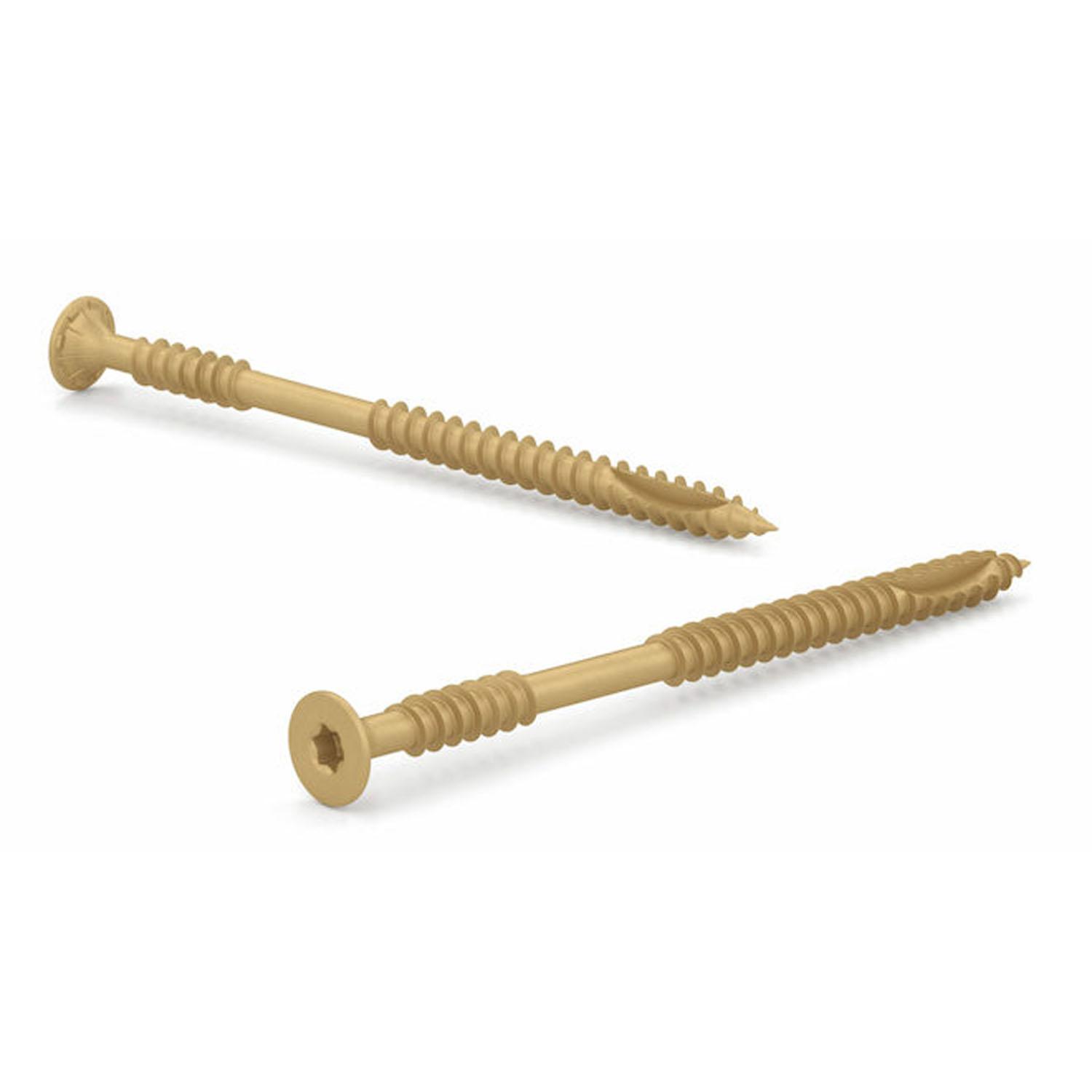 9 x 2-1/2 Pwr Evo Double Thread Screw Tan-300/Pack