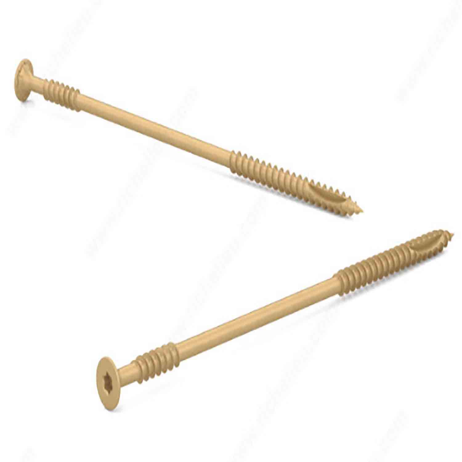 10 x 4-1/2 Pwr Evo Double Thread Screw Tan-125/Pack