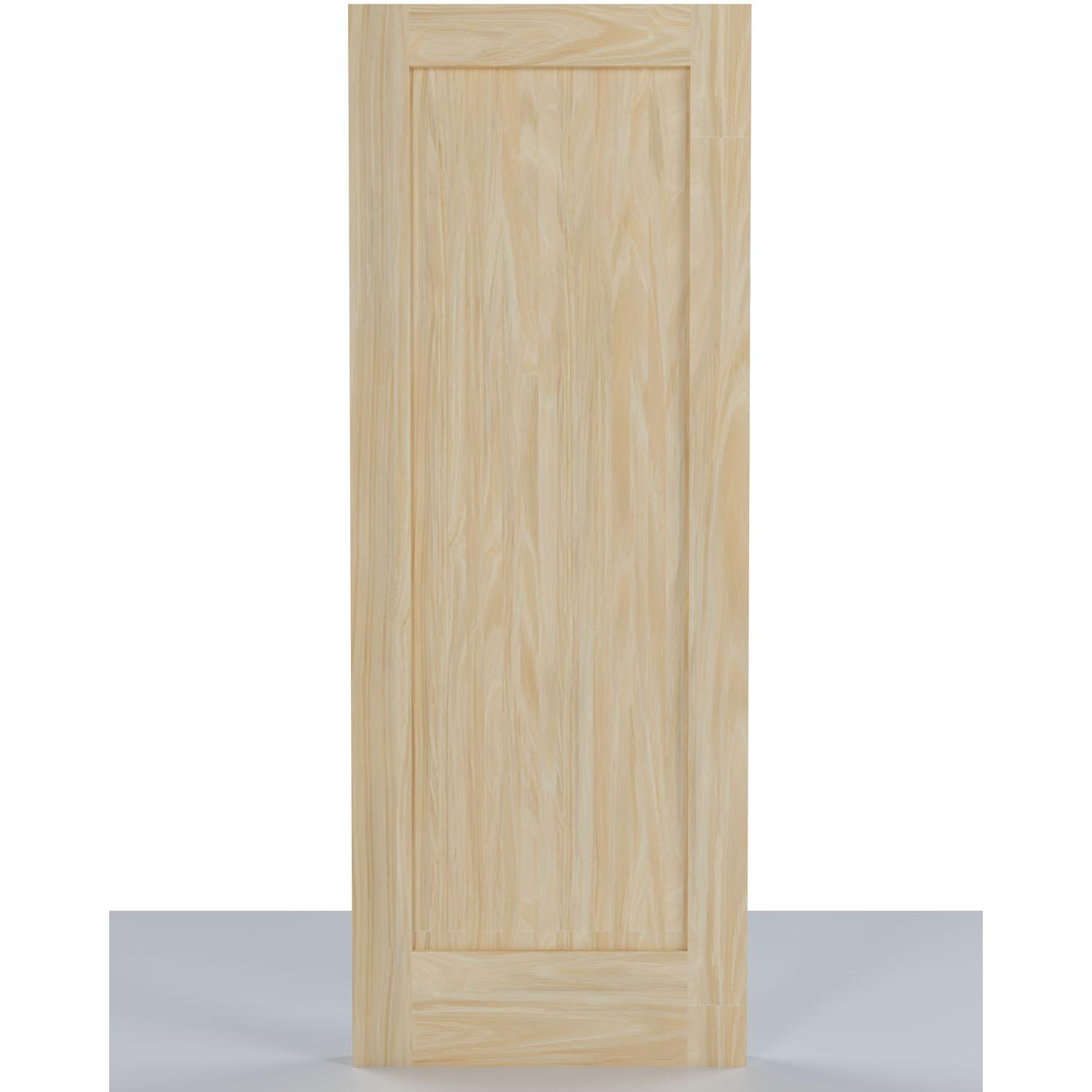 30" x 80" 1 Panel Clear Pine Door