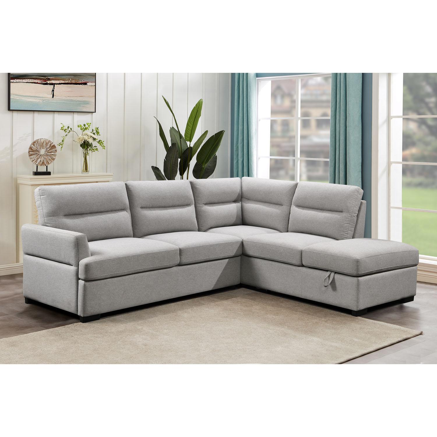 Sectionnel Rowanne - Gris Clair