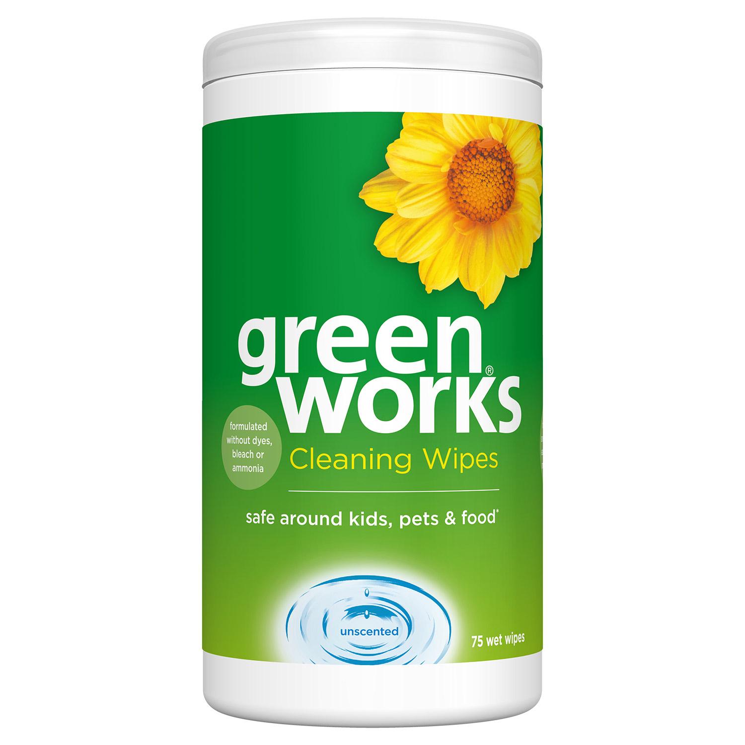 Green Works Cleaning Wipes Unscented-75 Count