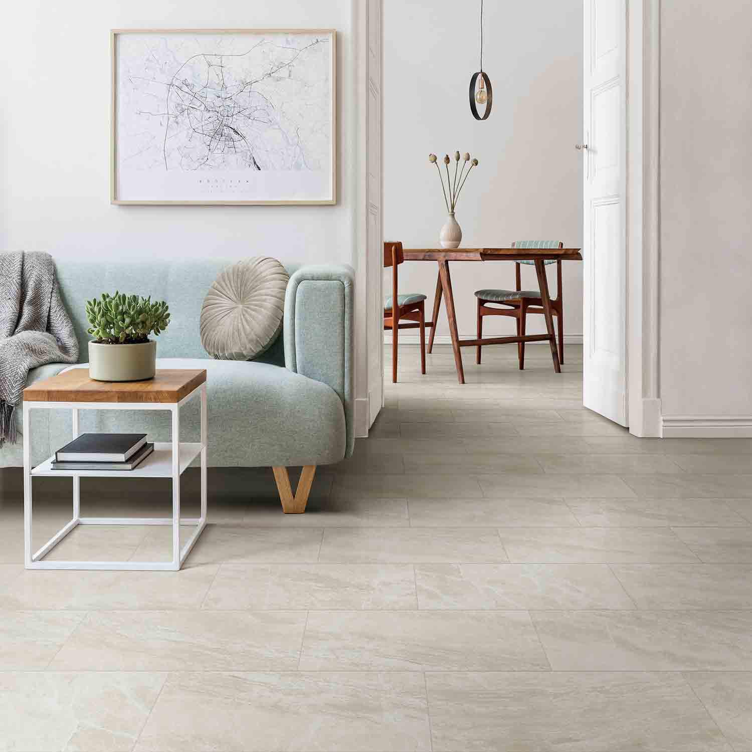 Carreau de Porcelaine Grigio Mat 12" x 24" 17.40 pi²