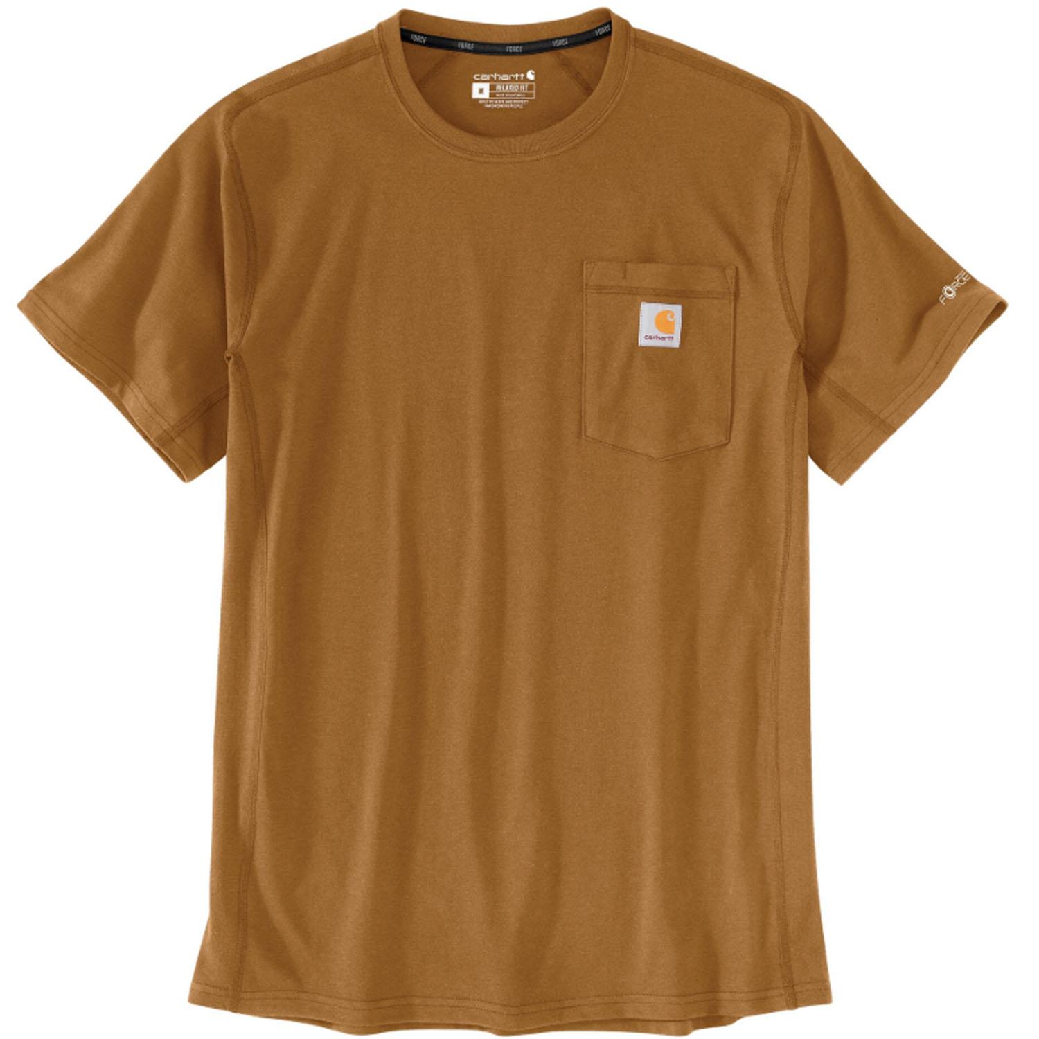 Force Relaxed Fit Short-Sleeve T-Shirt Brown Small