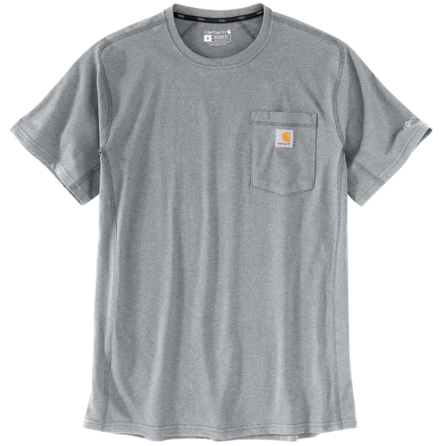 Force Relaxed Fit Short-Sleeve T-Shirt Heather Grey Small