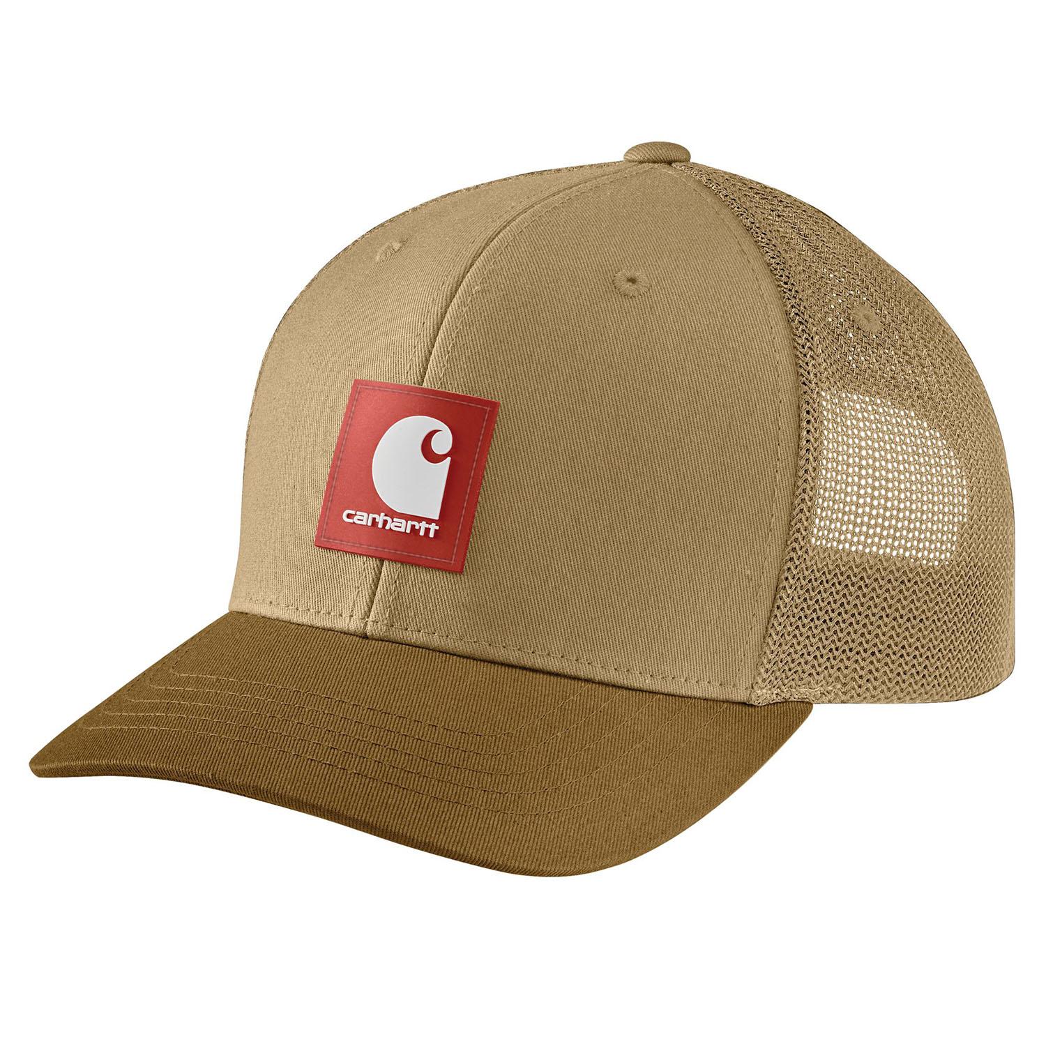Rugged Flex Twill Mesh-Back Logo Patch Cap-Sandstone