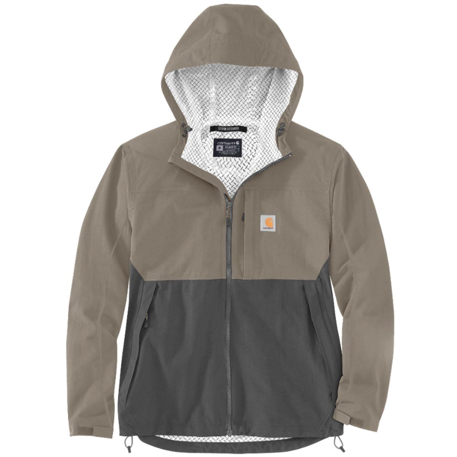 Storm Defender Relaxed Fit Jacket Zipper Desert Gravel XL