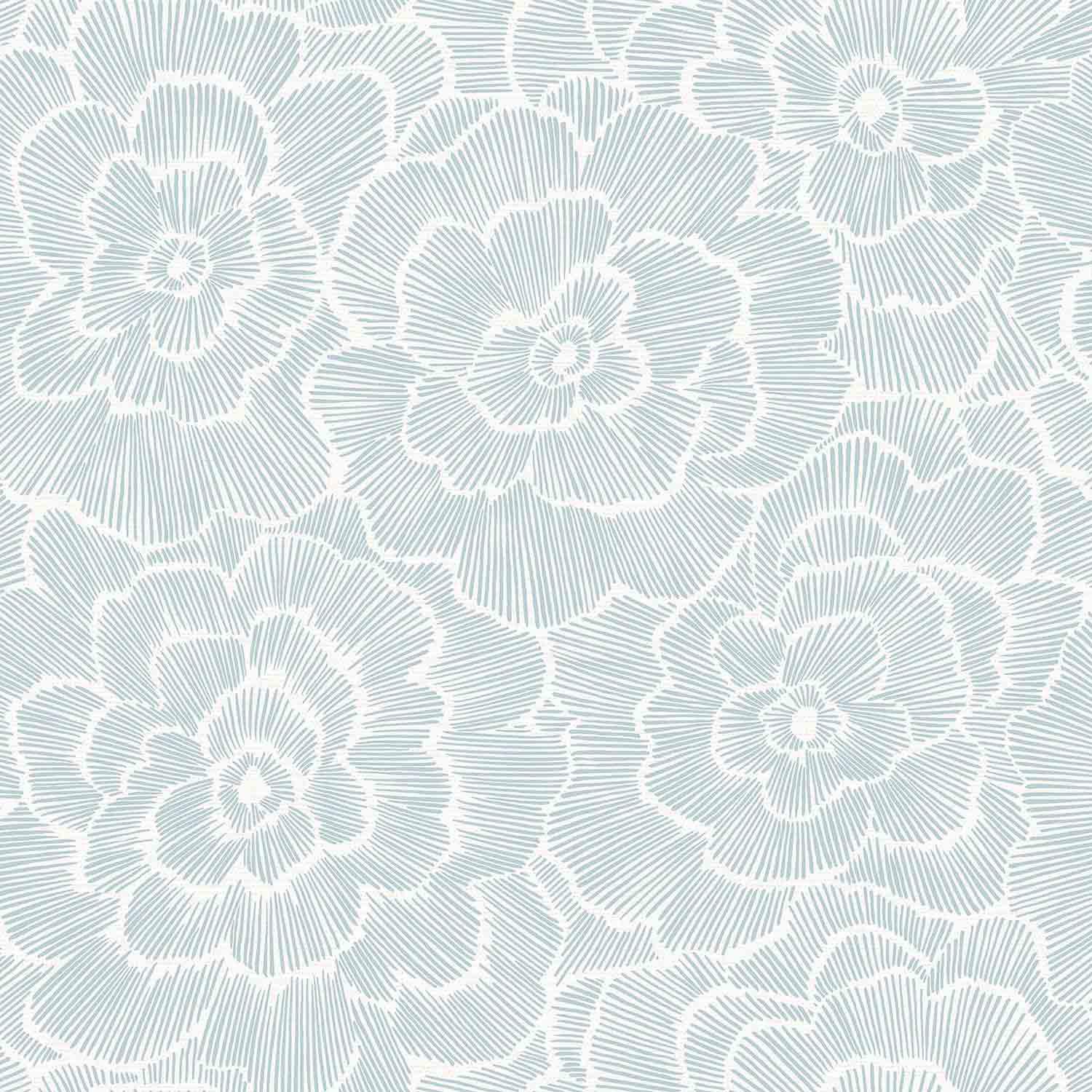 Papier peint WallPops Mayflower bleu