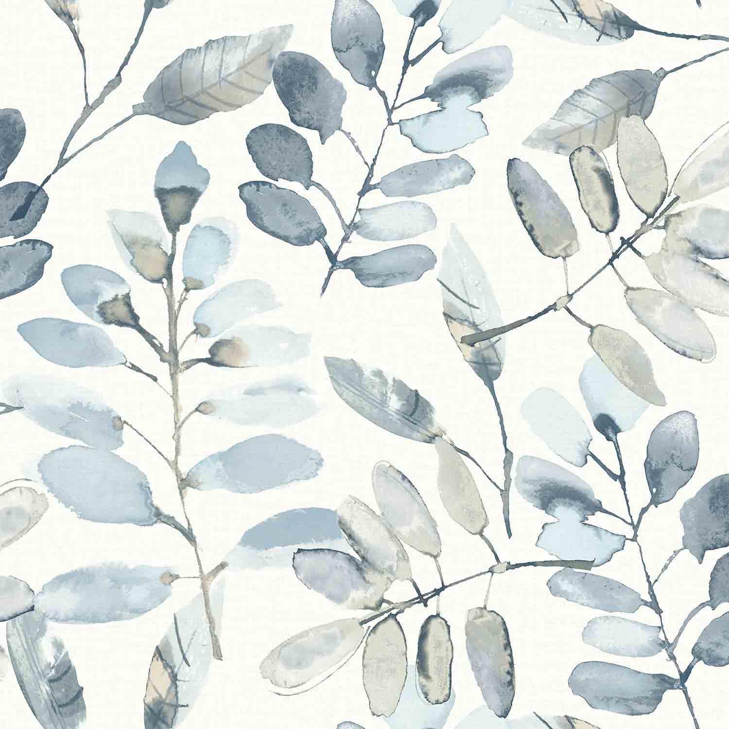 Papier peint feuilles pennées