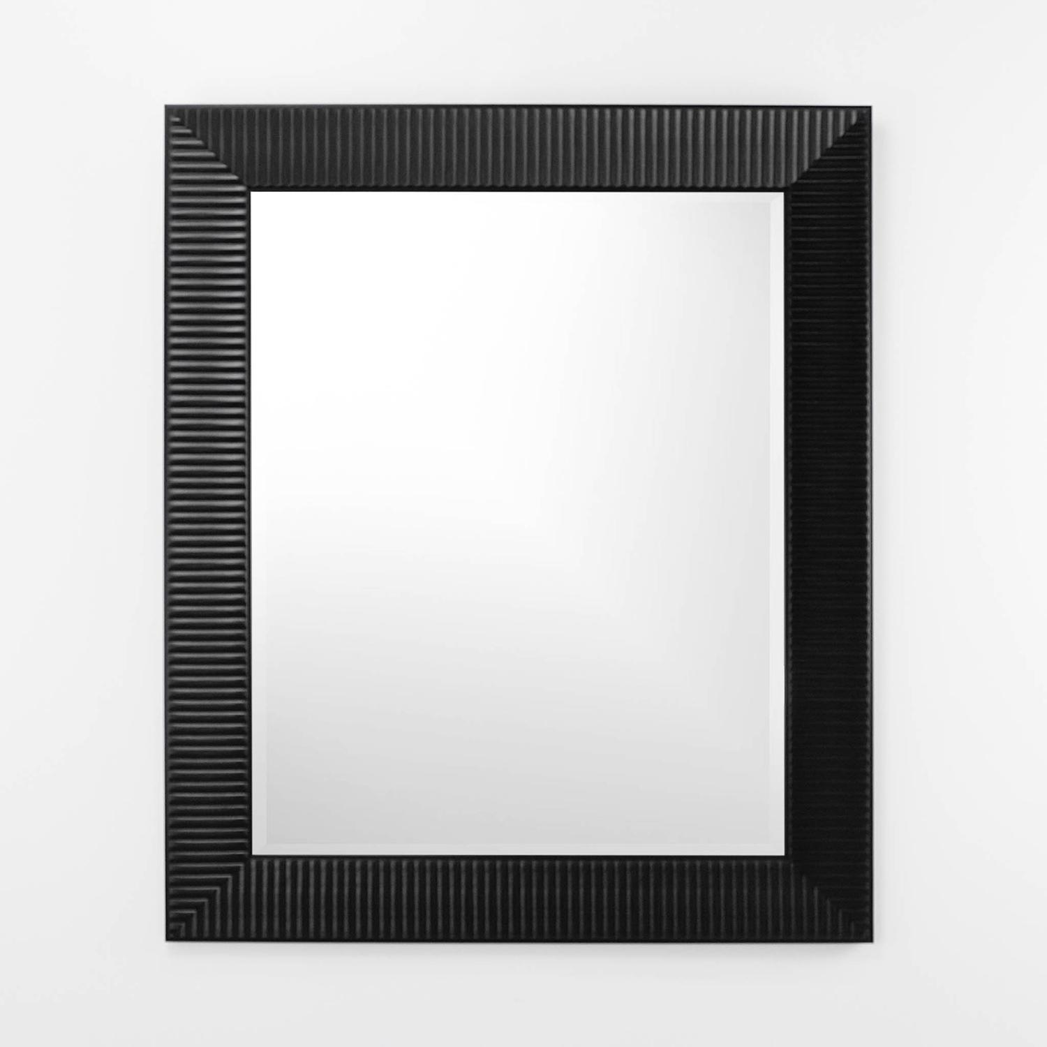 Miroir Avery noir satiné 31.5" x 37.5"