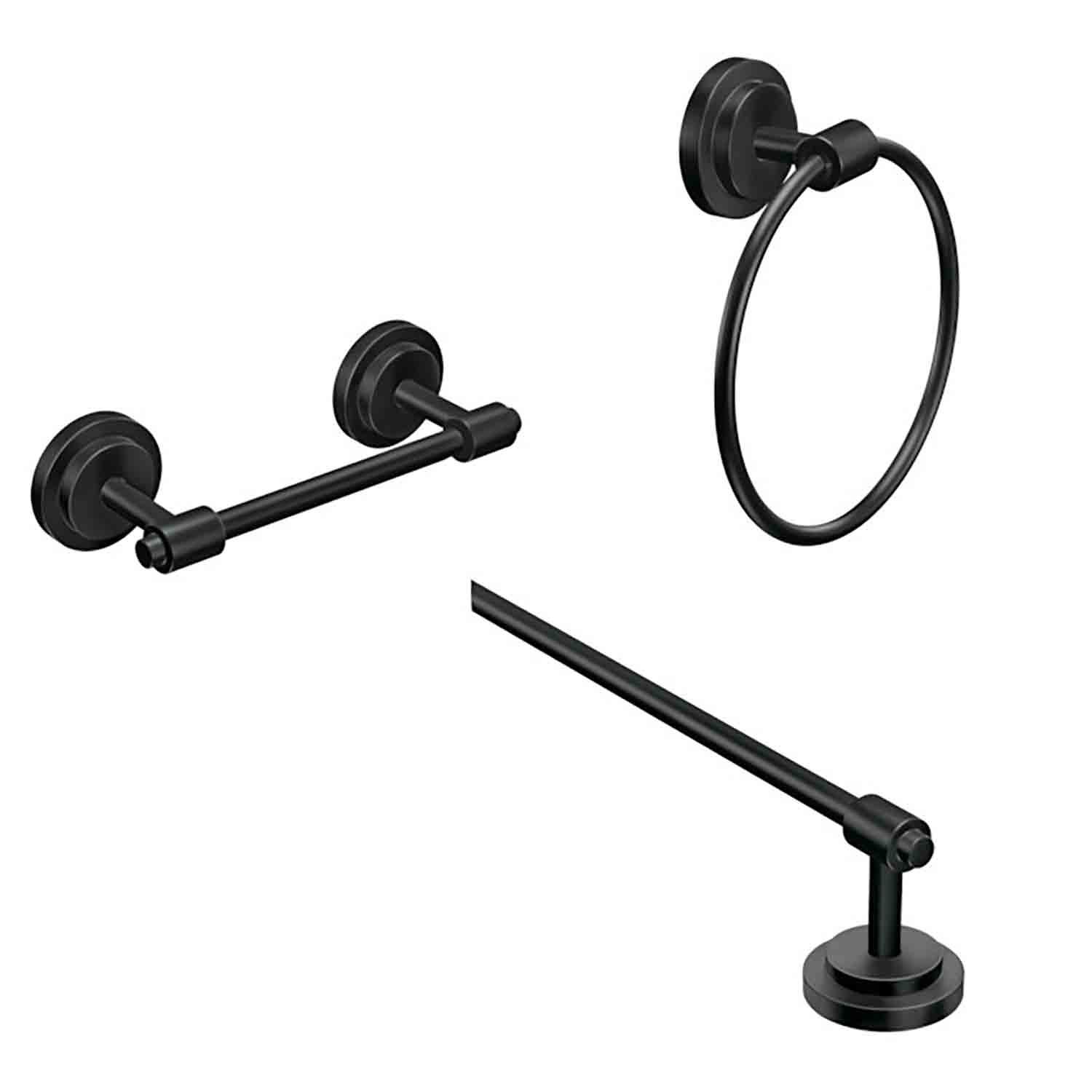 Iso 3 Piece Bath Kit-Matte Black