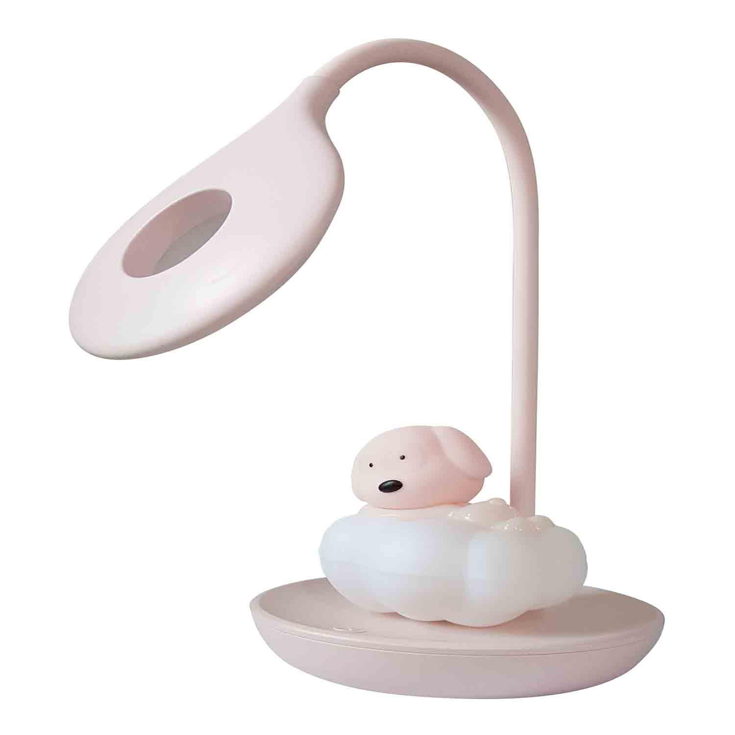 Pink Cloudy Doggy LED Lamp-5 Brightness Levels
