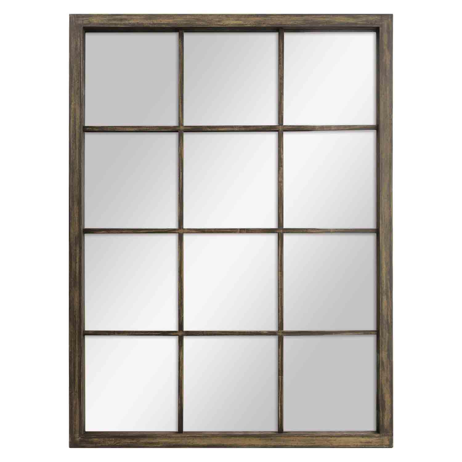 Miroir en bois Bosc Window Pane 20" x 30"