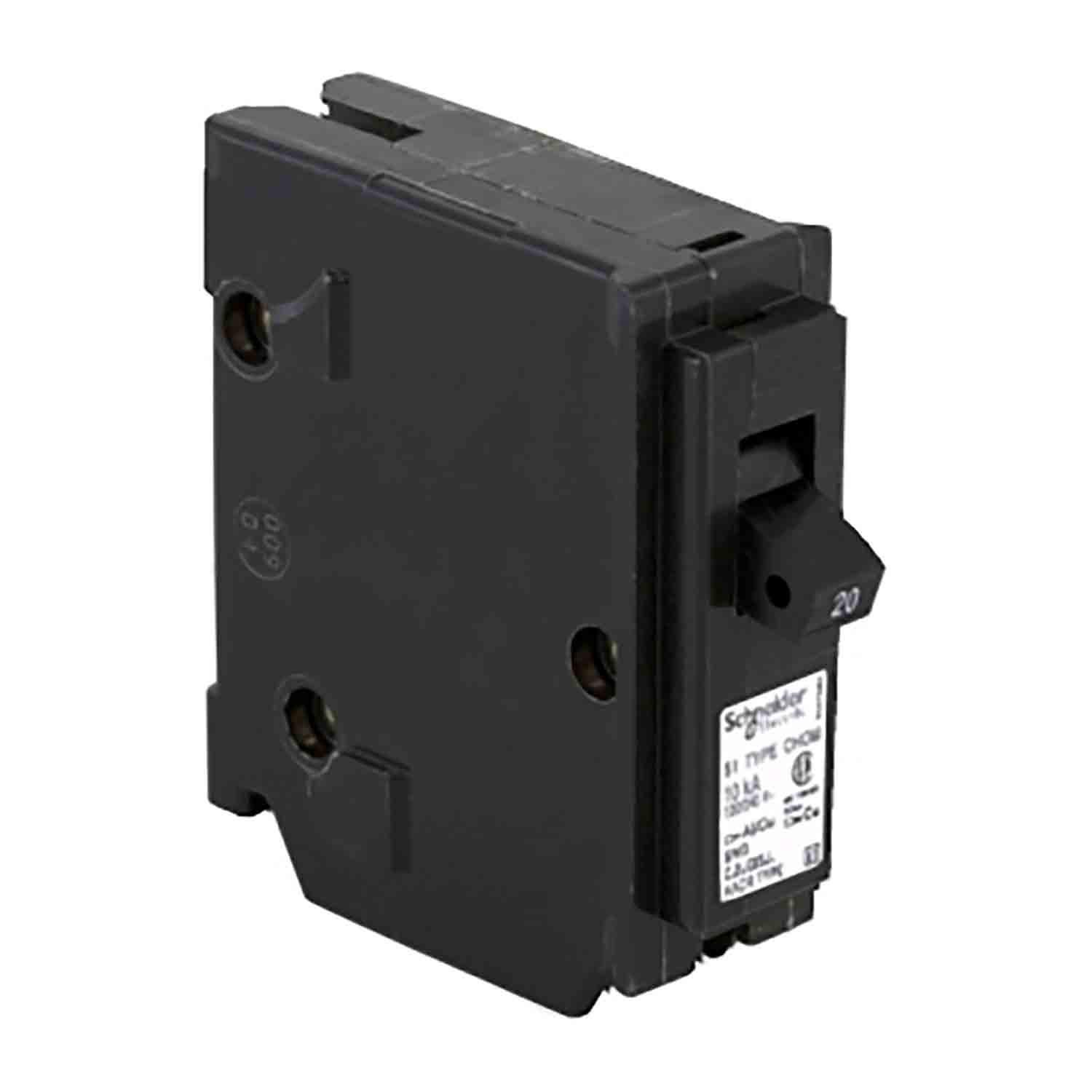 Single Pole 20 Amp Homeline Plug-On Circuit Breaker